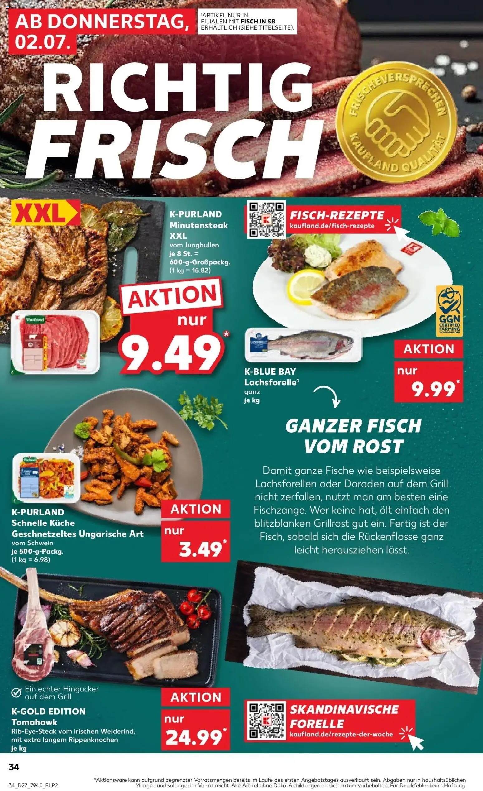 Kaufland Prospekt Troisdorf – gültig ab 29.06.2026 | Seite: 45 | Produkte: Grill, Küche, Fisch