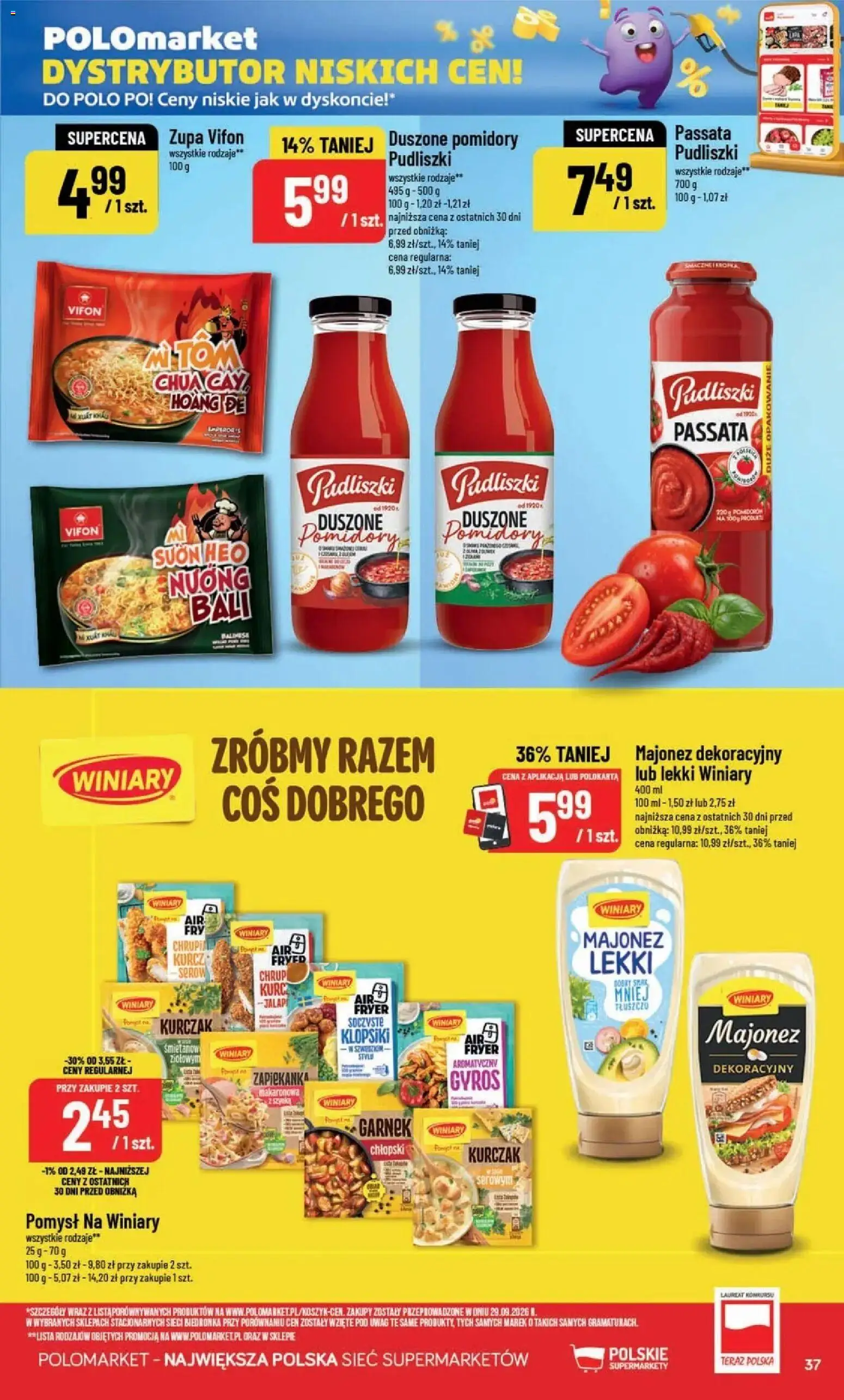 POLOmarket aktualna gazetka od 28.10.2026 | Strona: 37 | Produkty: Kurczak, Zapiekanka, Pomidor, Majonez