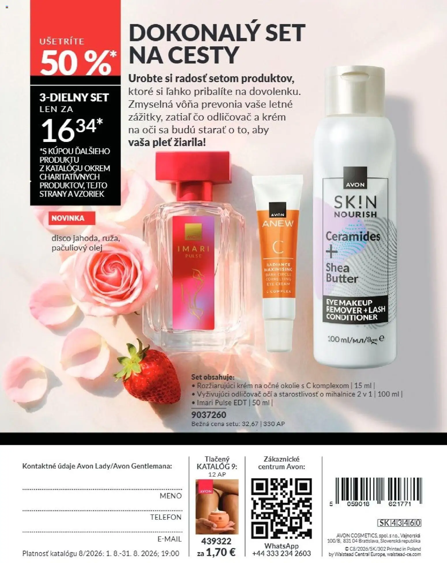 Nové Avon akcie – leták je platný od 01.08.2026 | Strana: 180 | Produkty: Telefón, Odličovač, Odličovač očí, Krém