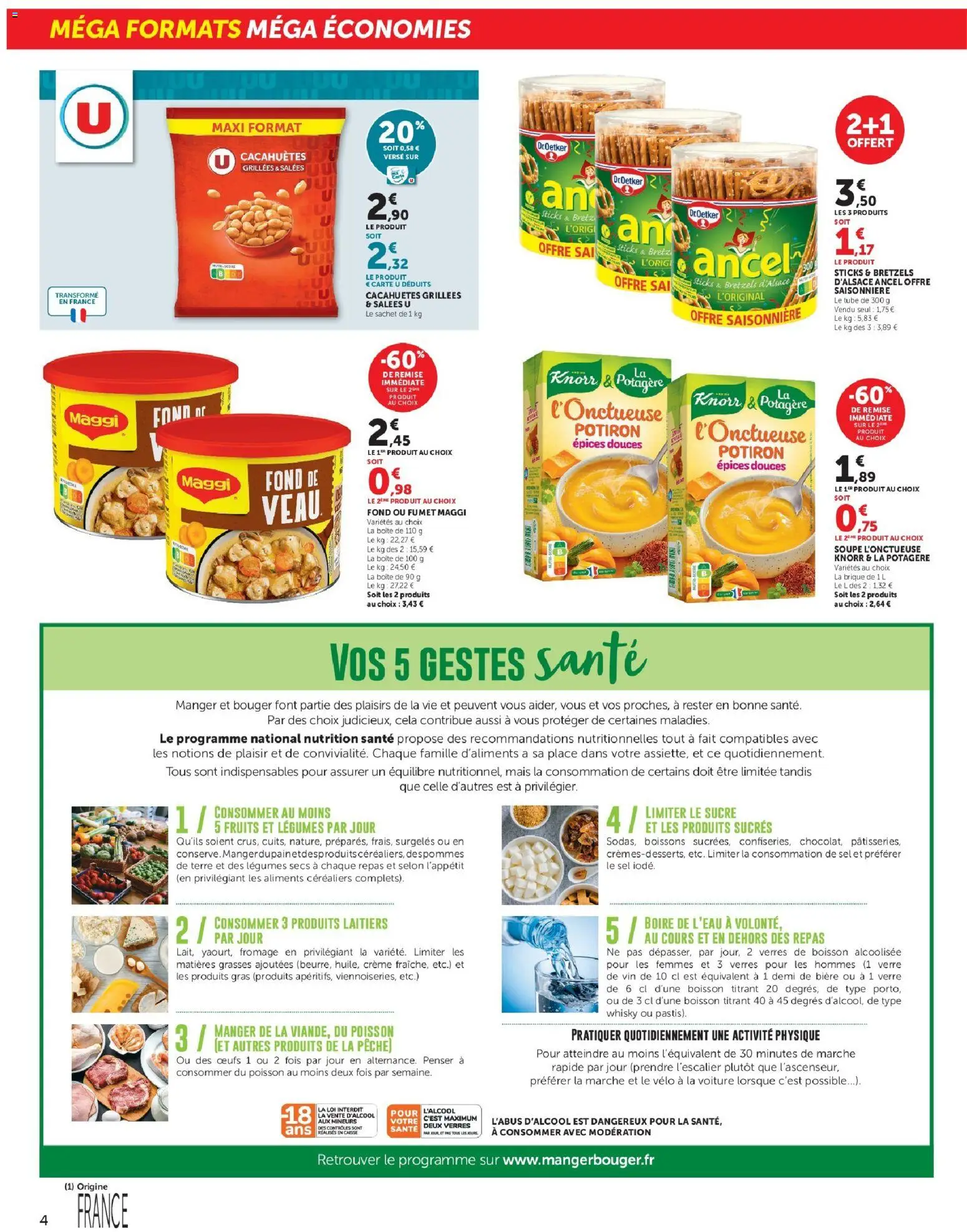 {H1} | Page: 4 | Produits: Boissons, Sel, Épices, Produits laitiers