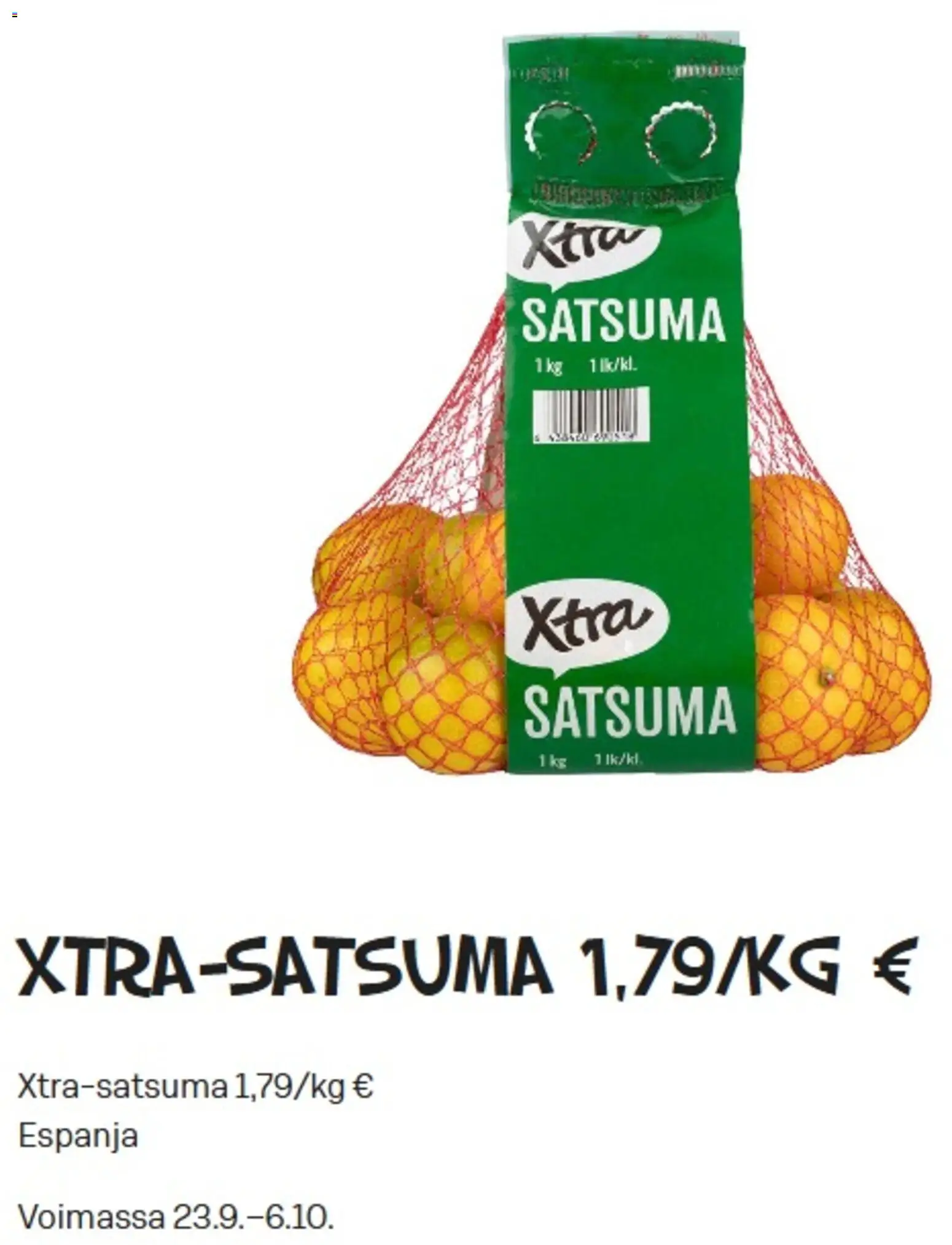 Alepa tarjoukset – voimassa 23/09/2026 alkaen | Sivu: 3 | Tuotteet: Satsuma