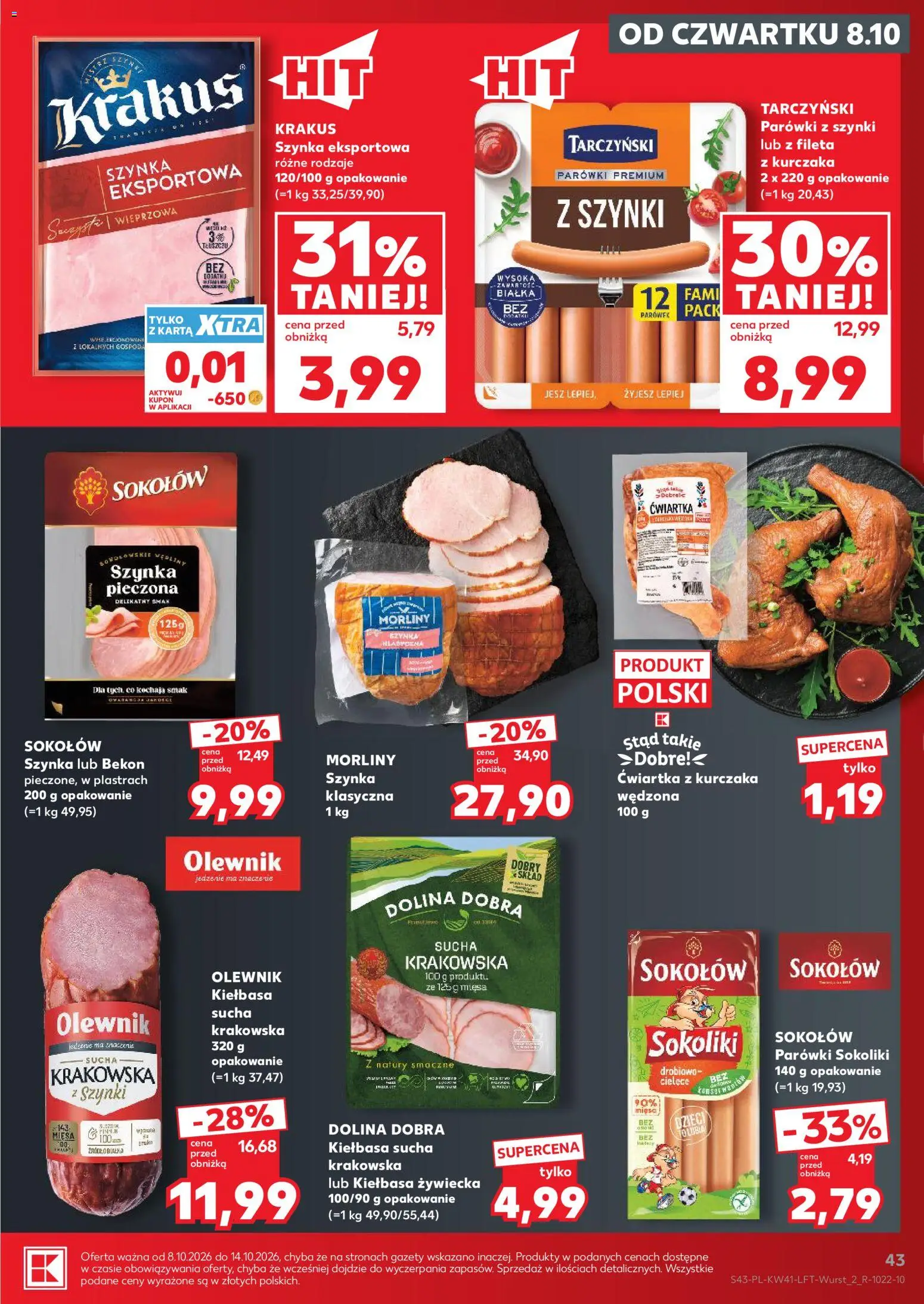 Kaufland Polsko leták od 08.10.2026 | Strana: 43