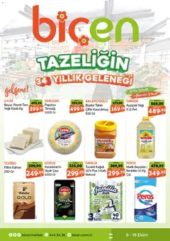 06 Ekim 2026 tarihinden itibaren geçerli olan Biçen Market kataloğu önizlemesi