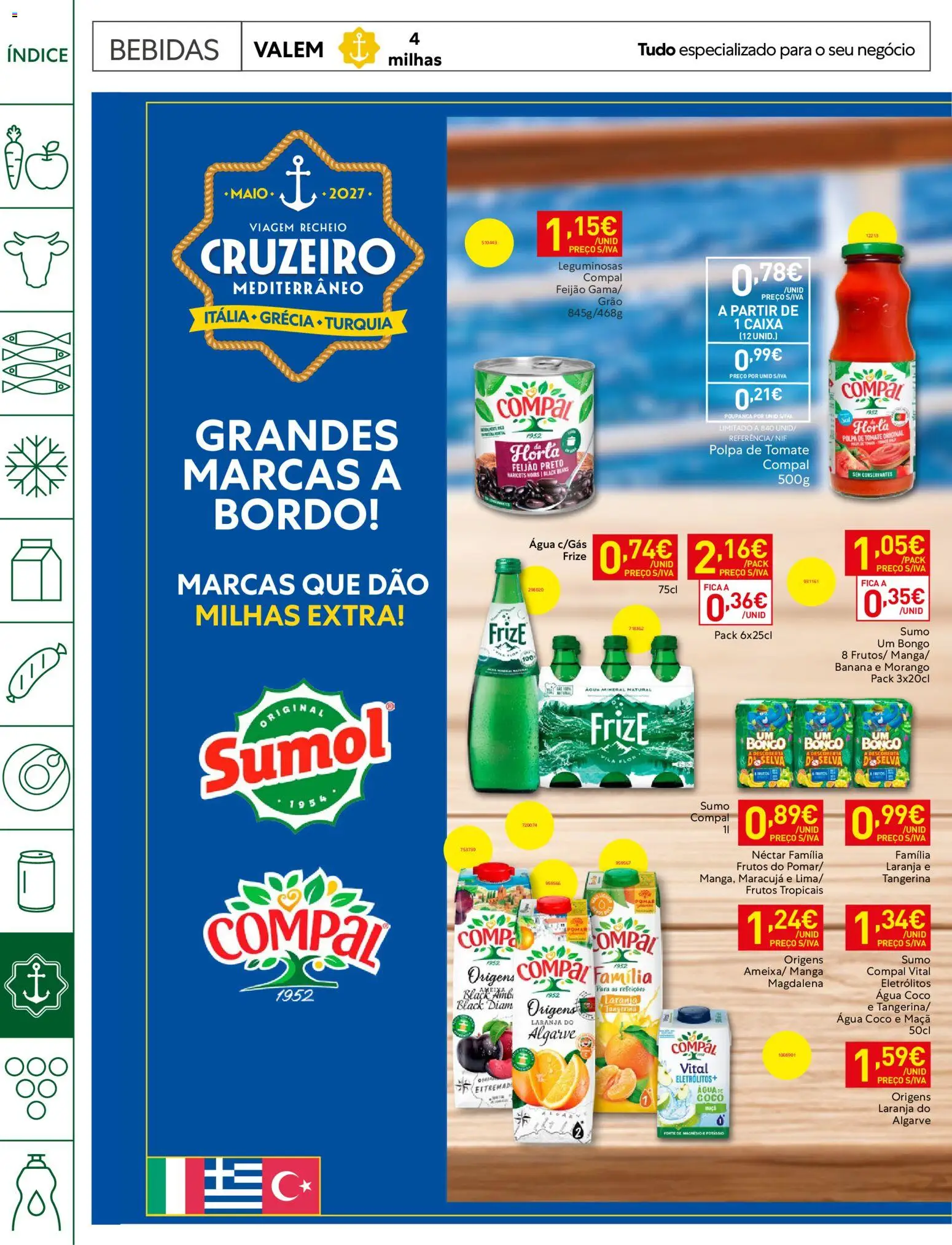 Recheio folheto Horeca │ válido de 27/10/2026 | Página: 20 | Produtos: Agua, Polpa de tomate, Maça, Feijão