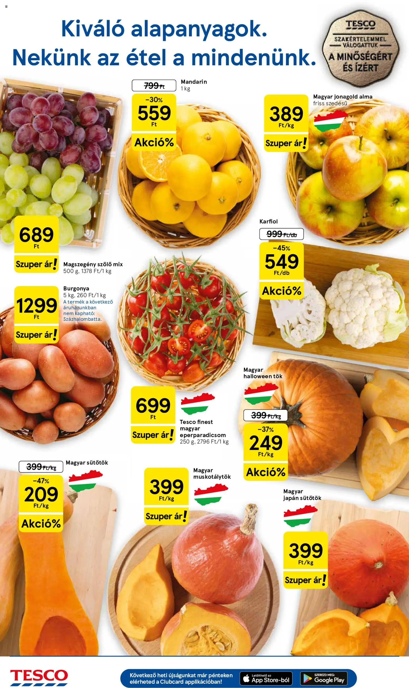 Tesco akciós ujság - amely érvényes a következő dátumtól: 2026.10.15. | Oldal: 2