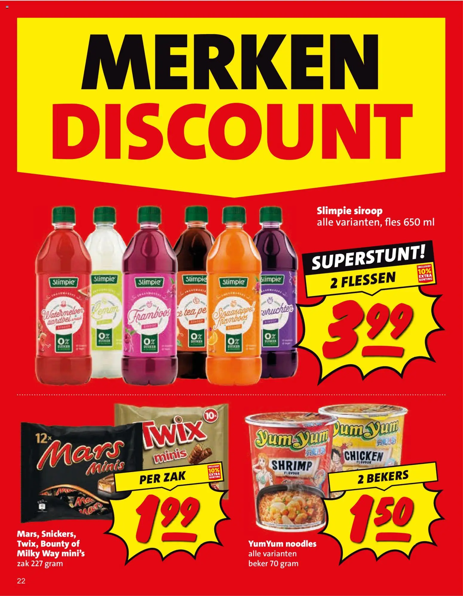 {H1} | Pagina: 22 | Producten: Fles, Zak, Twix, Siroop