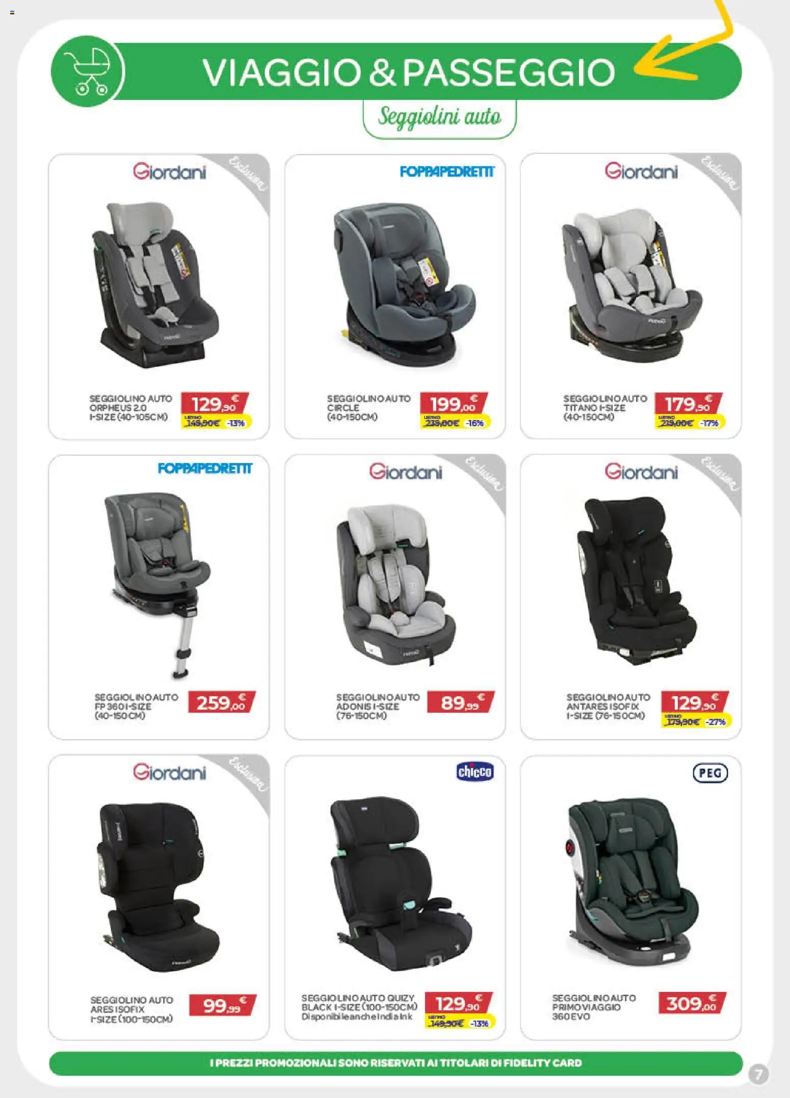 Volantino Bimbo store del 30/07/2026 | Pagina: 7 | Prodotti: Seggiolino