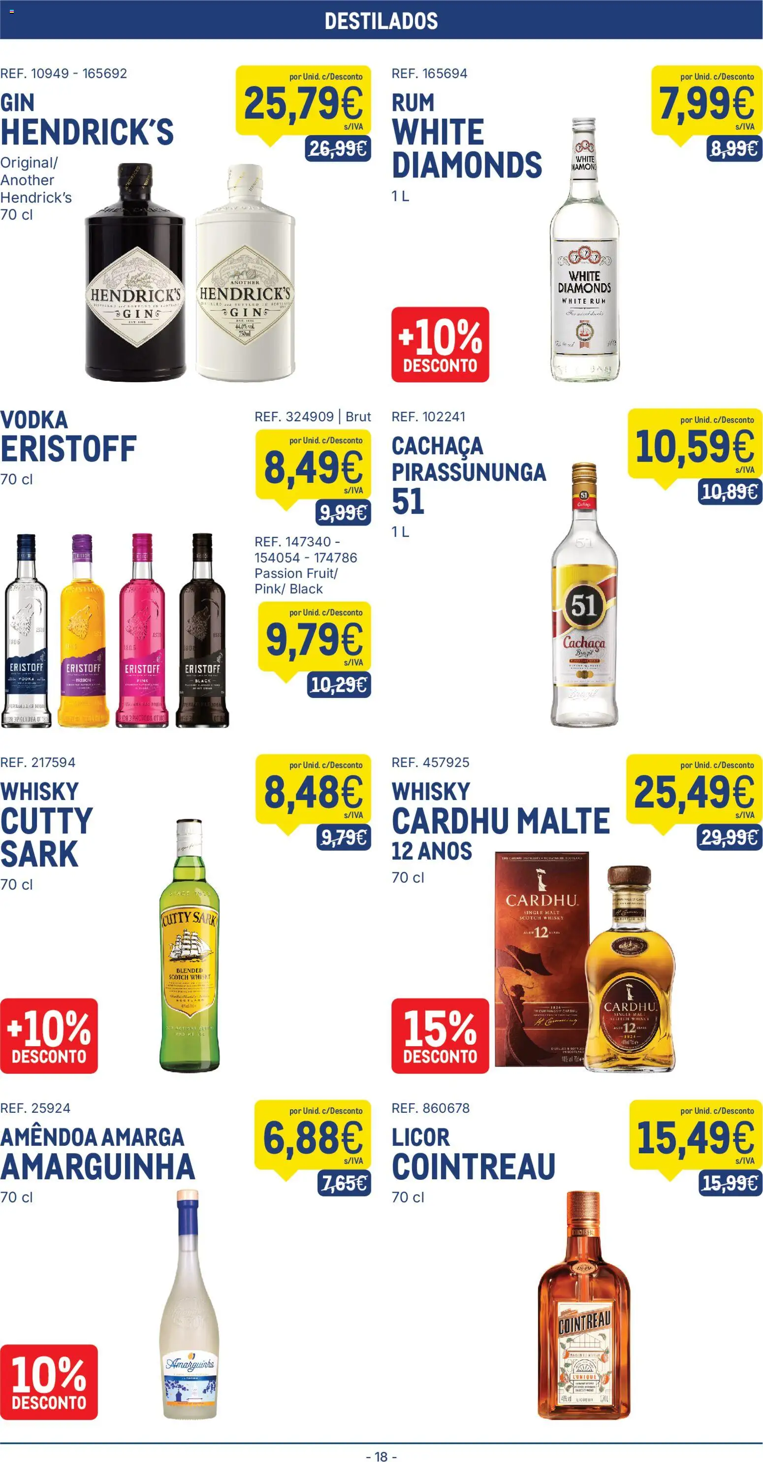 Makro Folheto │ válido de 19.05.2026 | Página: 18 | Produtos: Whisky, Cachaça, Rum, Licor