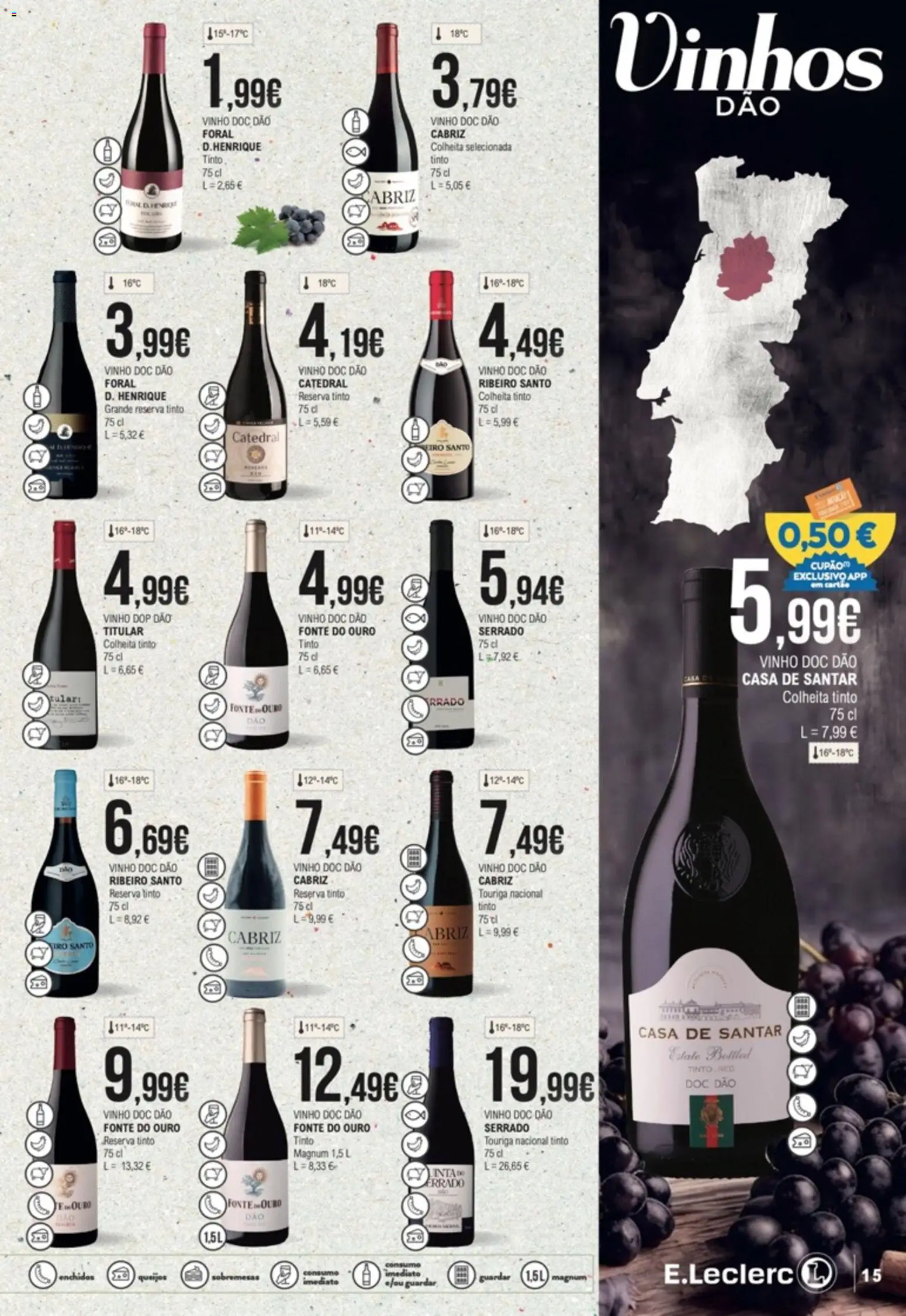 E.Leclerc folheto Feira dos Vinhos │ válido de 01/10/2026 | Página: 15 | Produtos: Sobremesas, Vinho