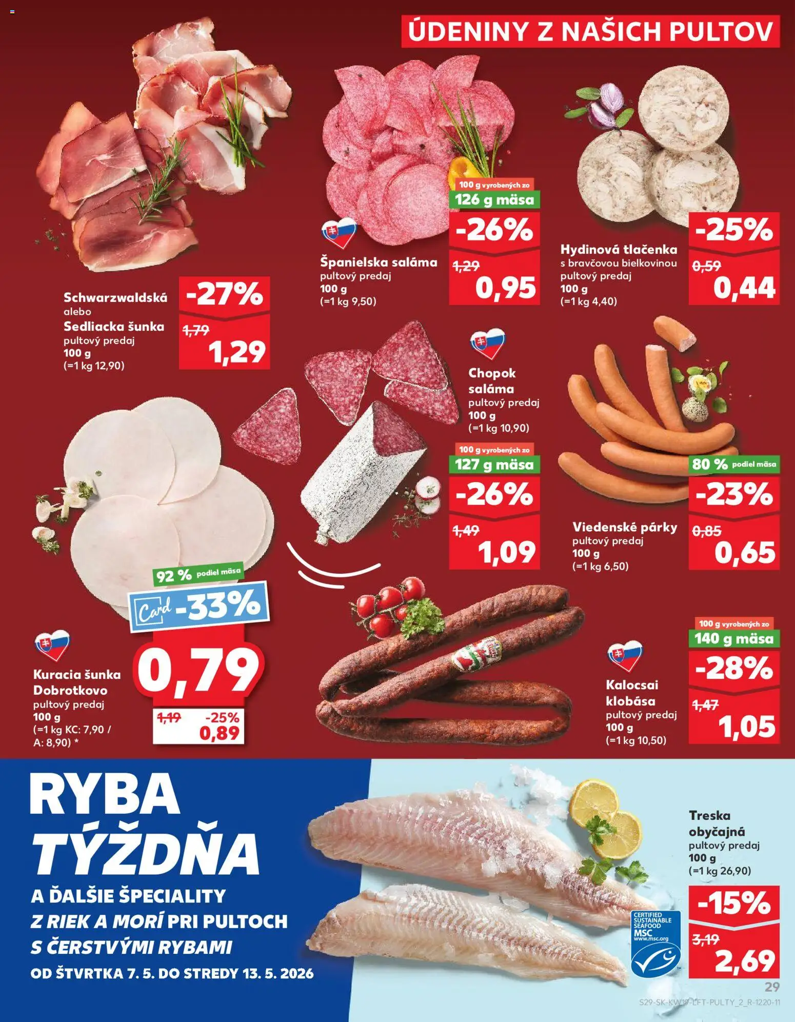 Kaufland SK akciós ujság - amely érvényes a következő dátumtól: 07.05.2026 | Oldal: 29