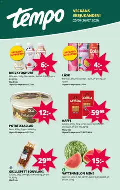 Tempo erbjudanden - Förhandsvisning av reklamblad från butik Tempo aktuell från 20/07/2026
