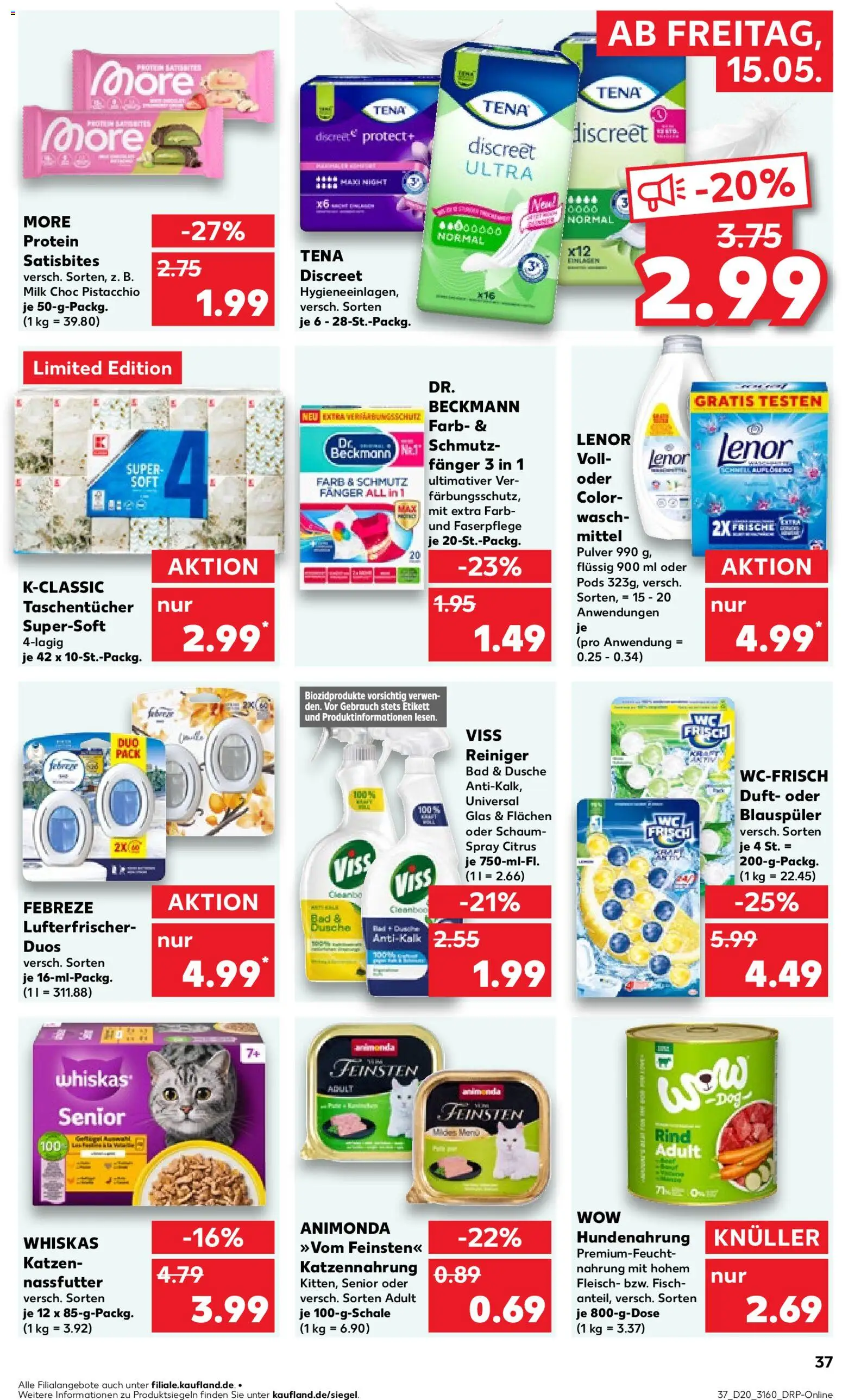 Kaufland Prospekt Potsdam	 – gültig ab 15.05.2026 | Seite: 37 | Produkte: Bad, Dusche, Fisch, Whiskas