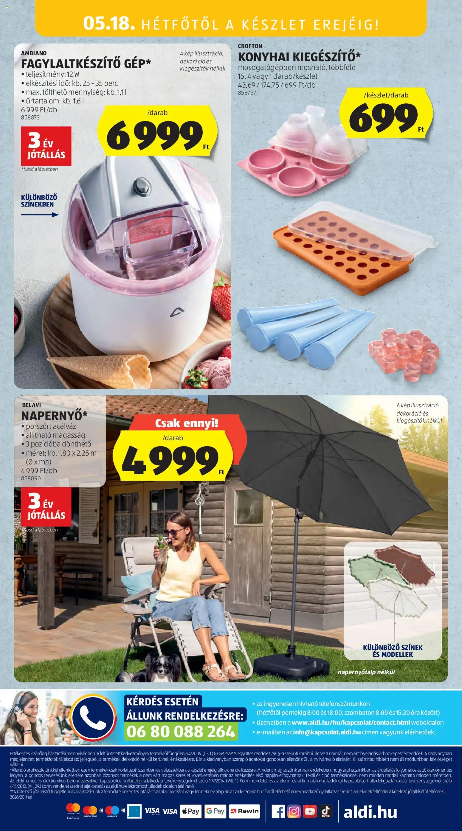 Aldi akciós ujság - amely érvényes a következő dátumtól: 14.05.2026 | Oldal: 22 | Termékek: Szőlő, Óra, Dekoráció