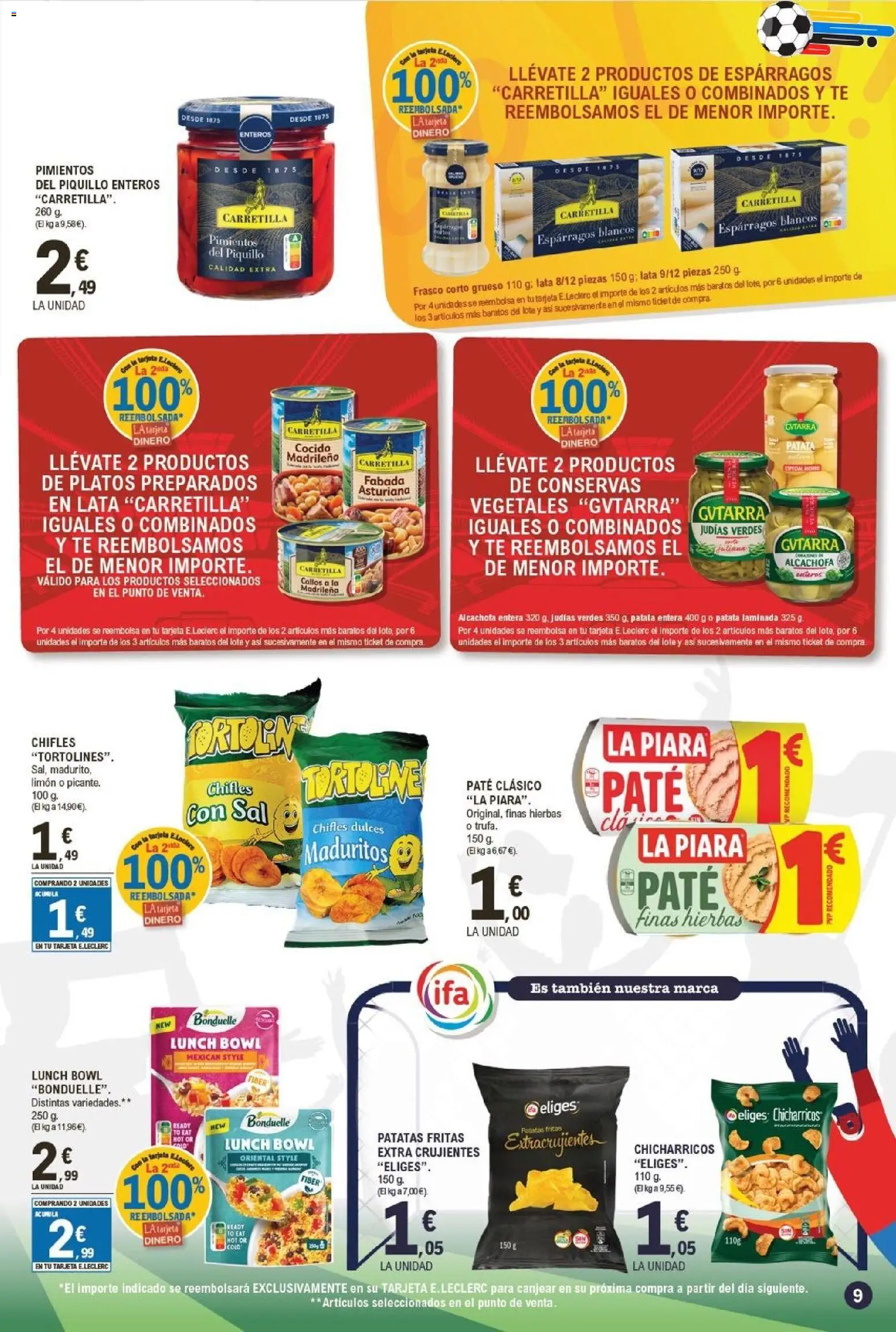 E.Leclerc folleto Gool │ válido desde el 03.06.2026 | Página: 9 | Productos: Paté, Νερό καρύδας, Té