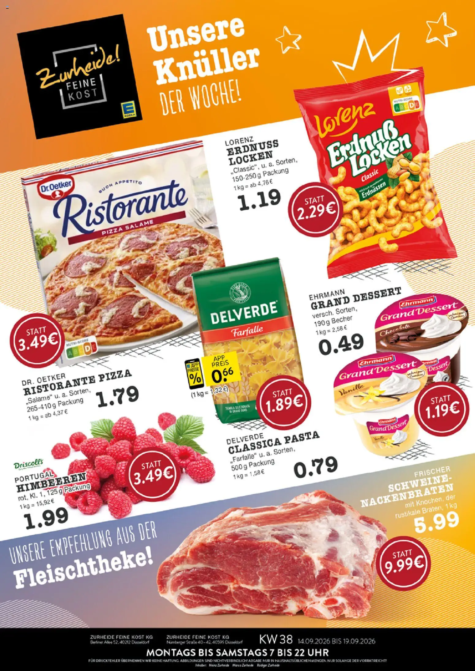 Edeka Zurheide Prospekt – gültig ab 14.09.2026 | Seite: 1