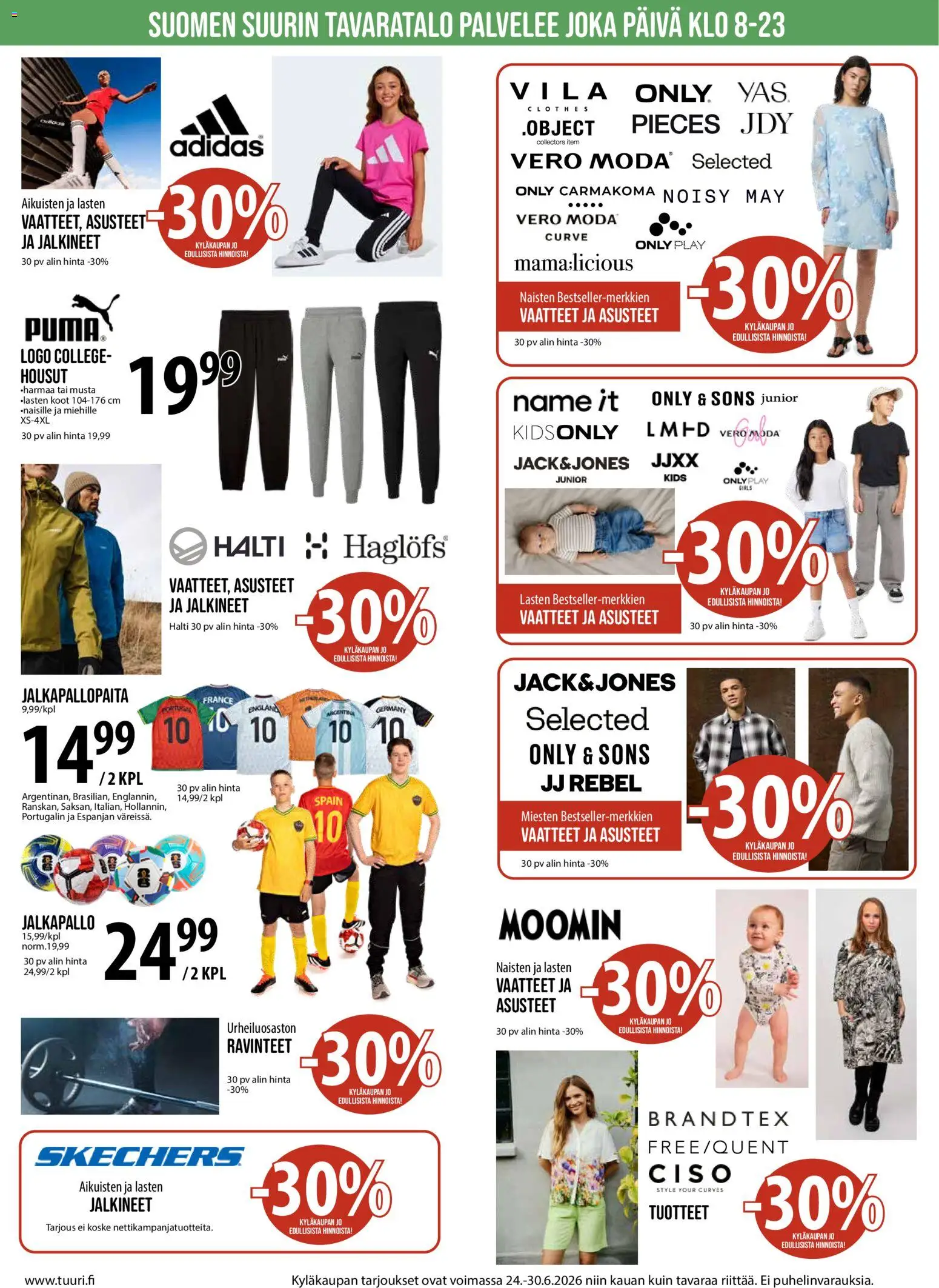 Tuuri tarjoukset – voimassa 24/06/2026 alkaen | Sivu: 5 | Tuotteet: Jalkapallo, Vaatteet, Housut