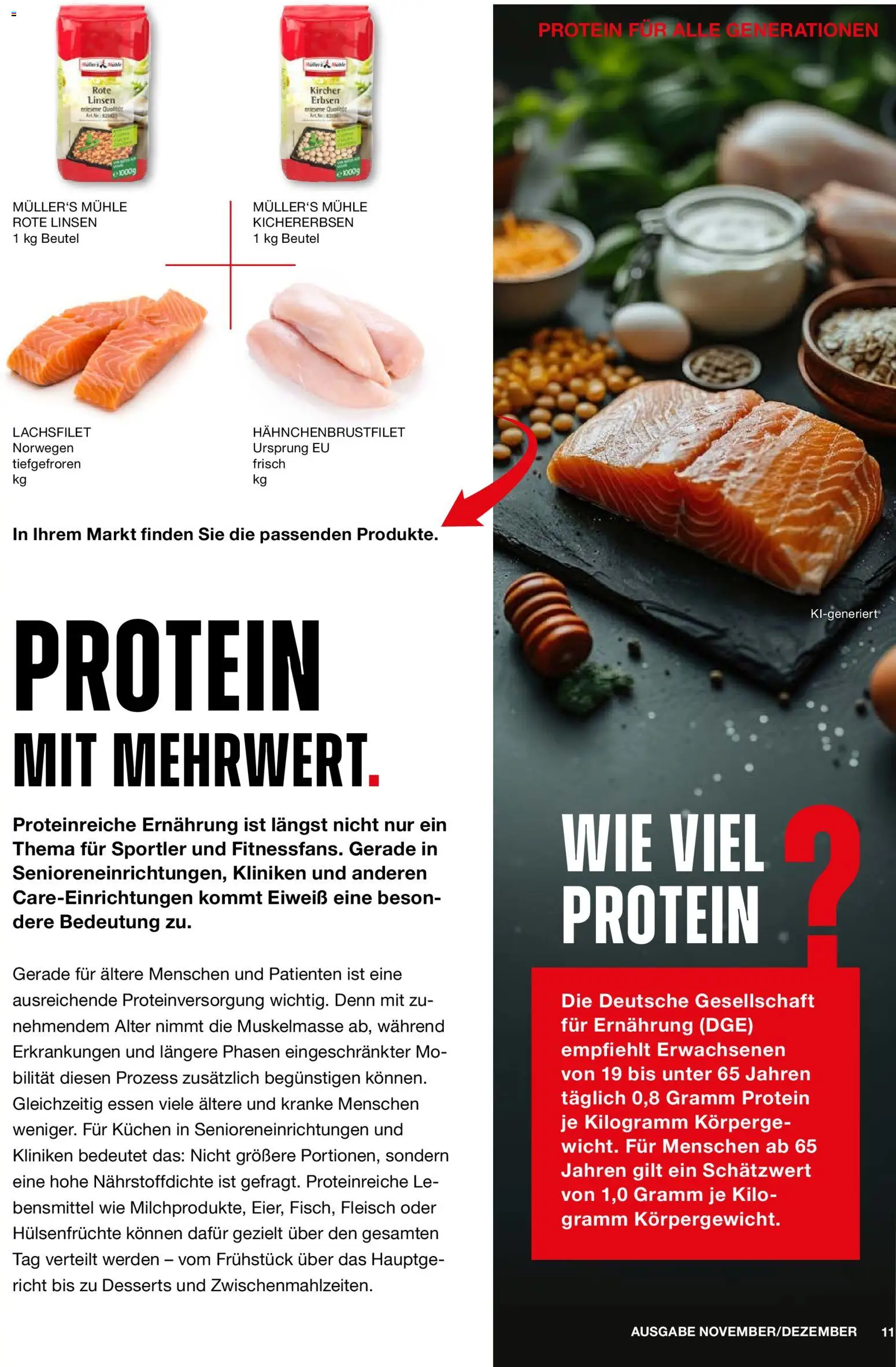 Handelshof Appetizer Magazin – gültig ab 01.11.2026 | Seite: 11 | Produkte: Mühle, Kuchen, Fleisch, Erbsen