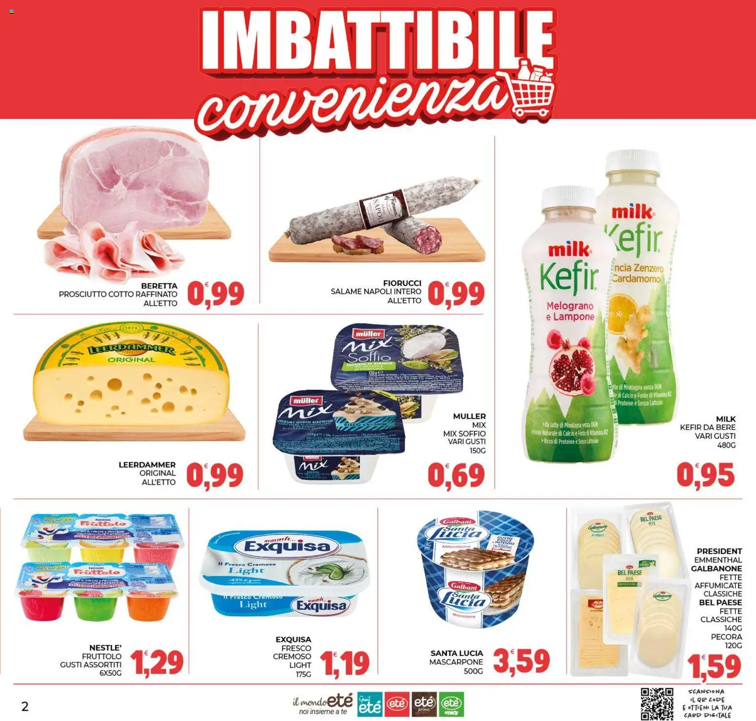 Volantino Eté del 07/08/2026 | Pagina: 2 | Prodotti: Tè, Latte, Prosciutto, Lampone