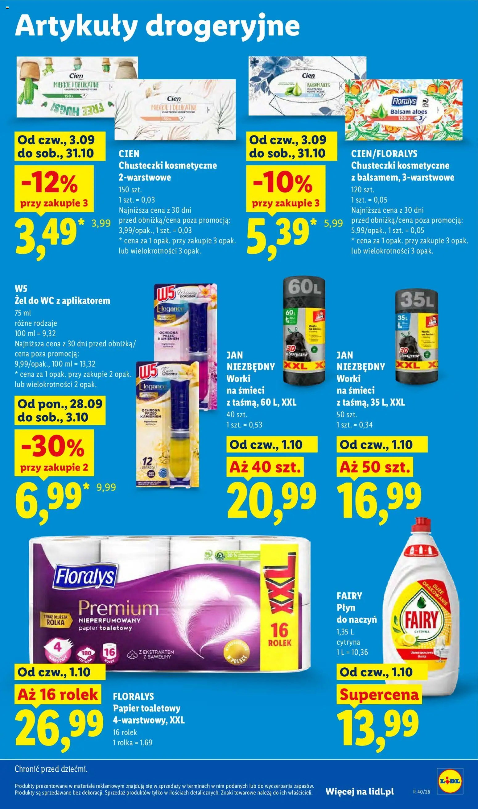 Lidl Polsko leták od 01.10.2026 | Strana: 99 | Produkty: Cien, Wc
