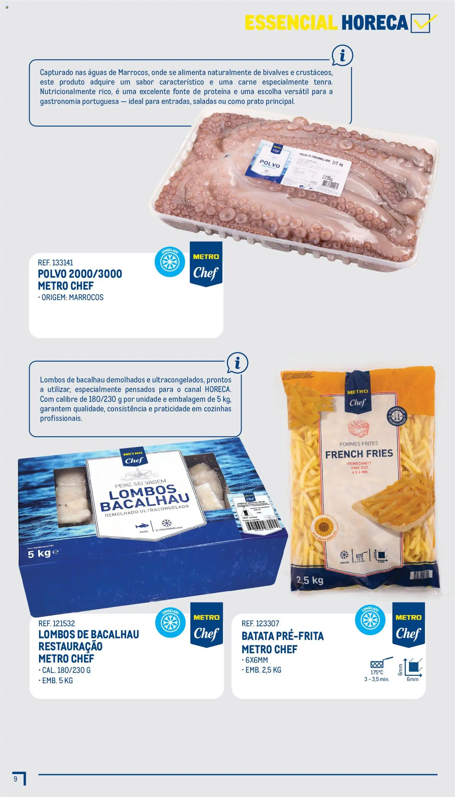Makro Guia Essenciais │ válido de 12/10/2026 | Página: 9 | Produtos: Batata, Polvo, Peixe, Proteina