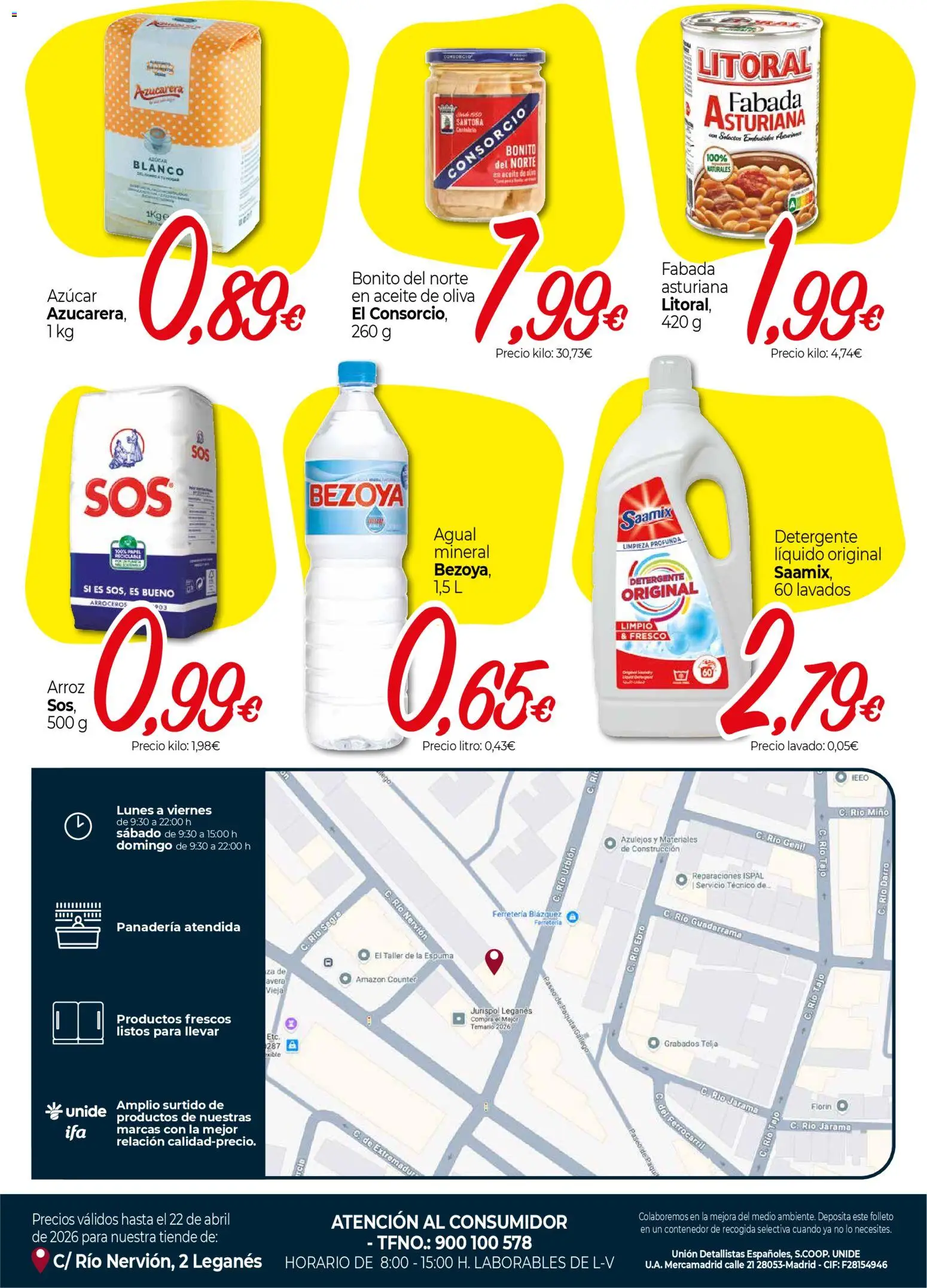 Unide - Ofertas para ti │ válido desde el 13.04.2026 | Página: 2 | Productos: Aceite, Arroz, Aceite de oliva, Panadería