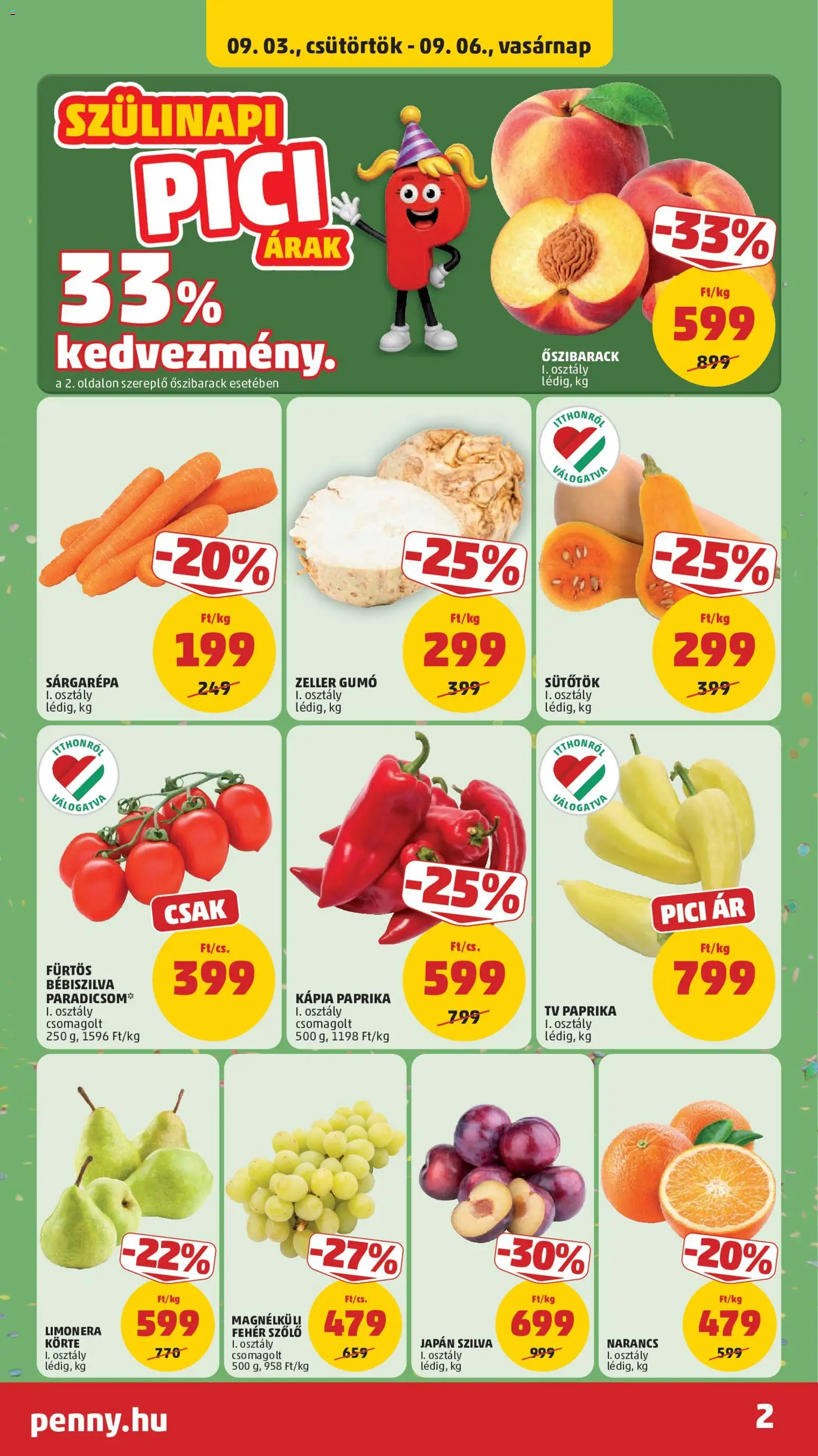 PENNY akciós ujság - amely érvényes a következő dátumtól: 2026.09.03. | Oldal: 2