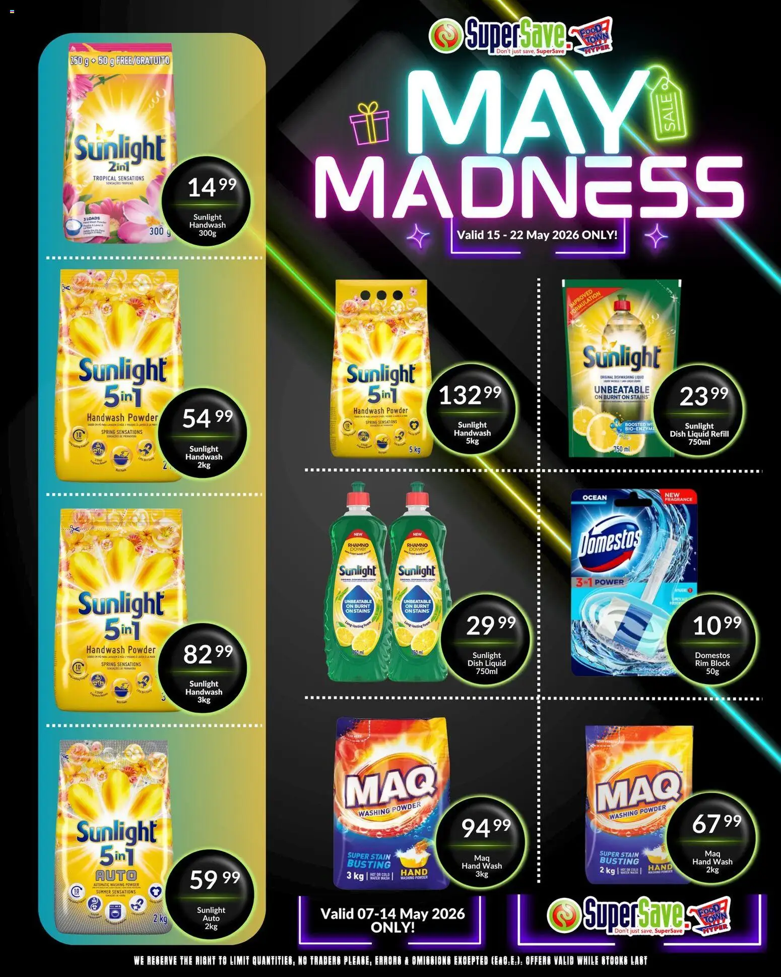 New Super Save catalogue – valid from 15.05.2026 | Page: 53 | Products: Handwash, Powder, Washing powder, Dishwashing liquid