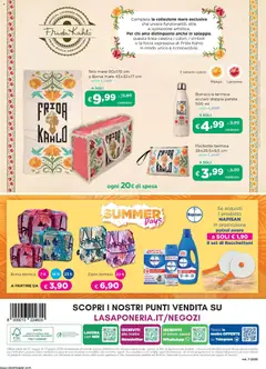 Anteprima del volantino La Saponeria volantino valido a partire dal 21.05.2026 | Pagina: 16 | Prodotti: Zaino, Mango, Lavatrice, Lampone