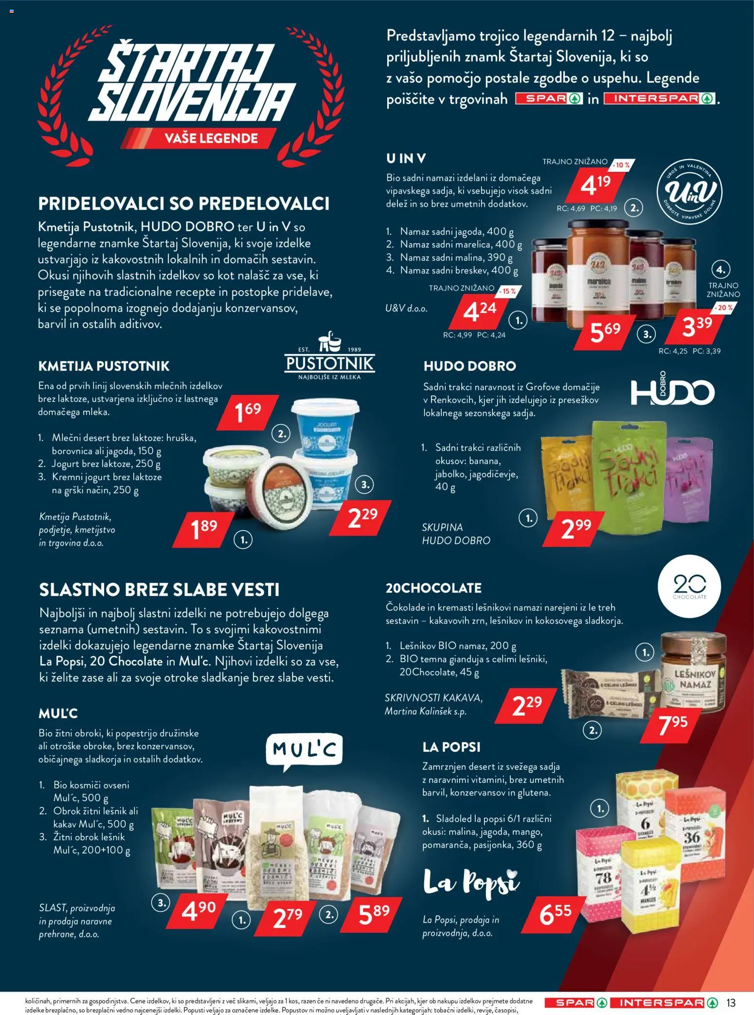 Novi Spar katalog ponudbe – veljaven od 13.05.2026 | Stran: 19 | Izdelki: Namaz, Kakav, Jogurt, Kosmici