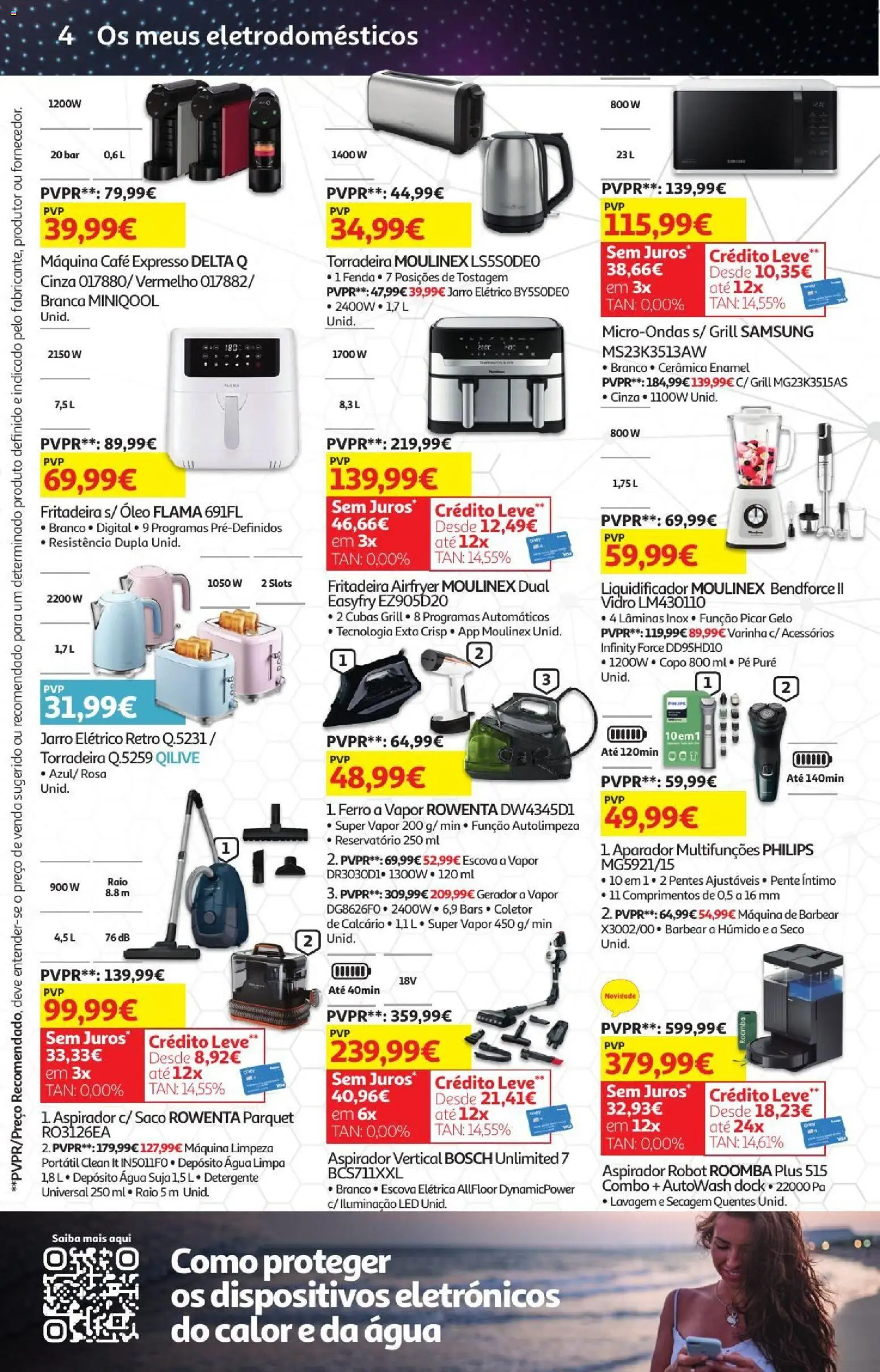Auchan - Férias de Verão  Casa Verão │ válido de 22/07/2026 | Página: 33 | Produtos: Ferro a vapor, Ferro, Torradeira, Aparador