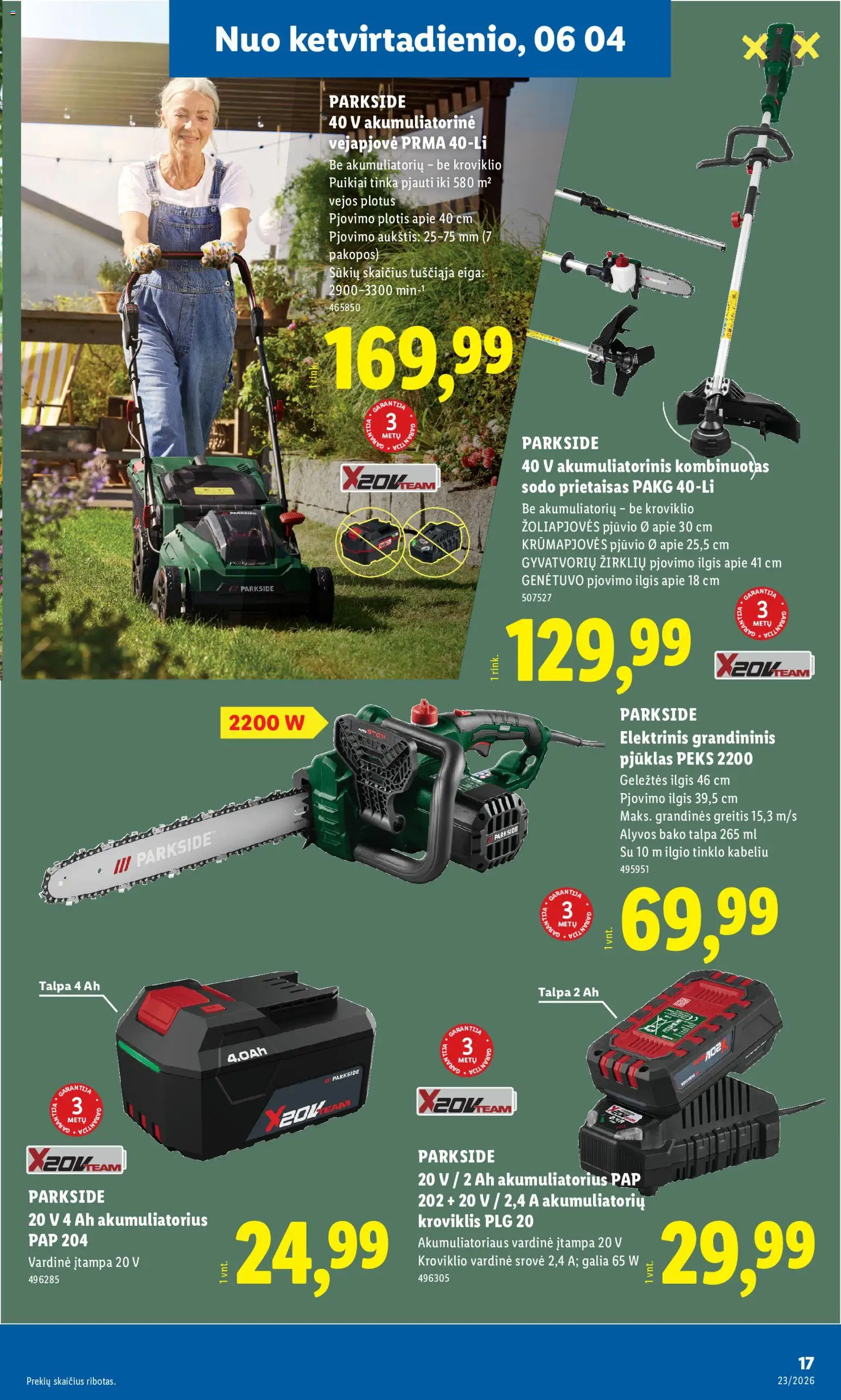 LIDL akcijos nuo 01.06.2026 | Puslapis: 17 | Prekių: Akumuliatorius