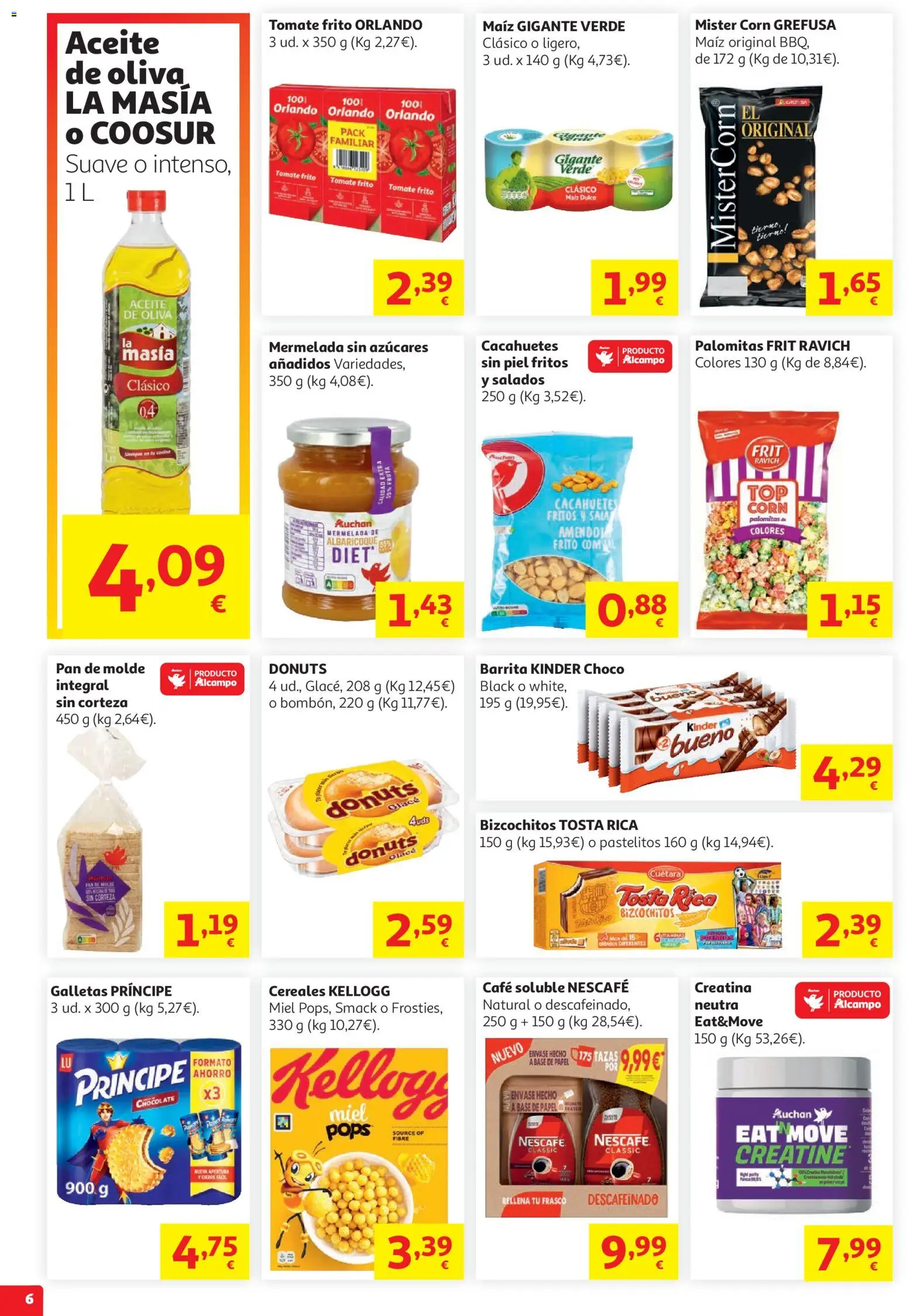 Alcampo Supermercado Mad │ válido desde el 19.05.2026 | Página: 6 | Productos: Ψηφιακή κάμερα, Café, Cereales, Αποφλοιωτής σκόρδου
