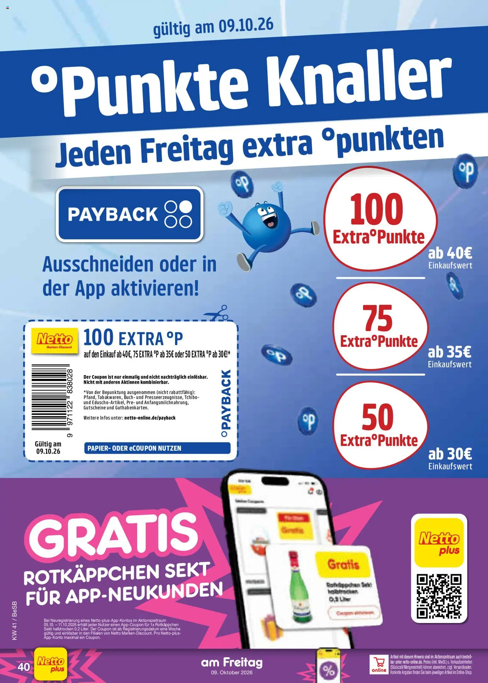 Netto Marken-Discount Prospekt – gültig ab 05.10.2026 | Seite: 52 | Produkte: Rotkappchen sekt, Sekt, Rotkäppchen