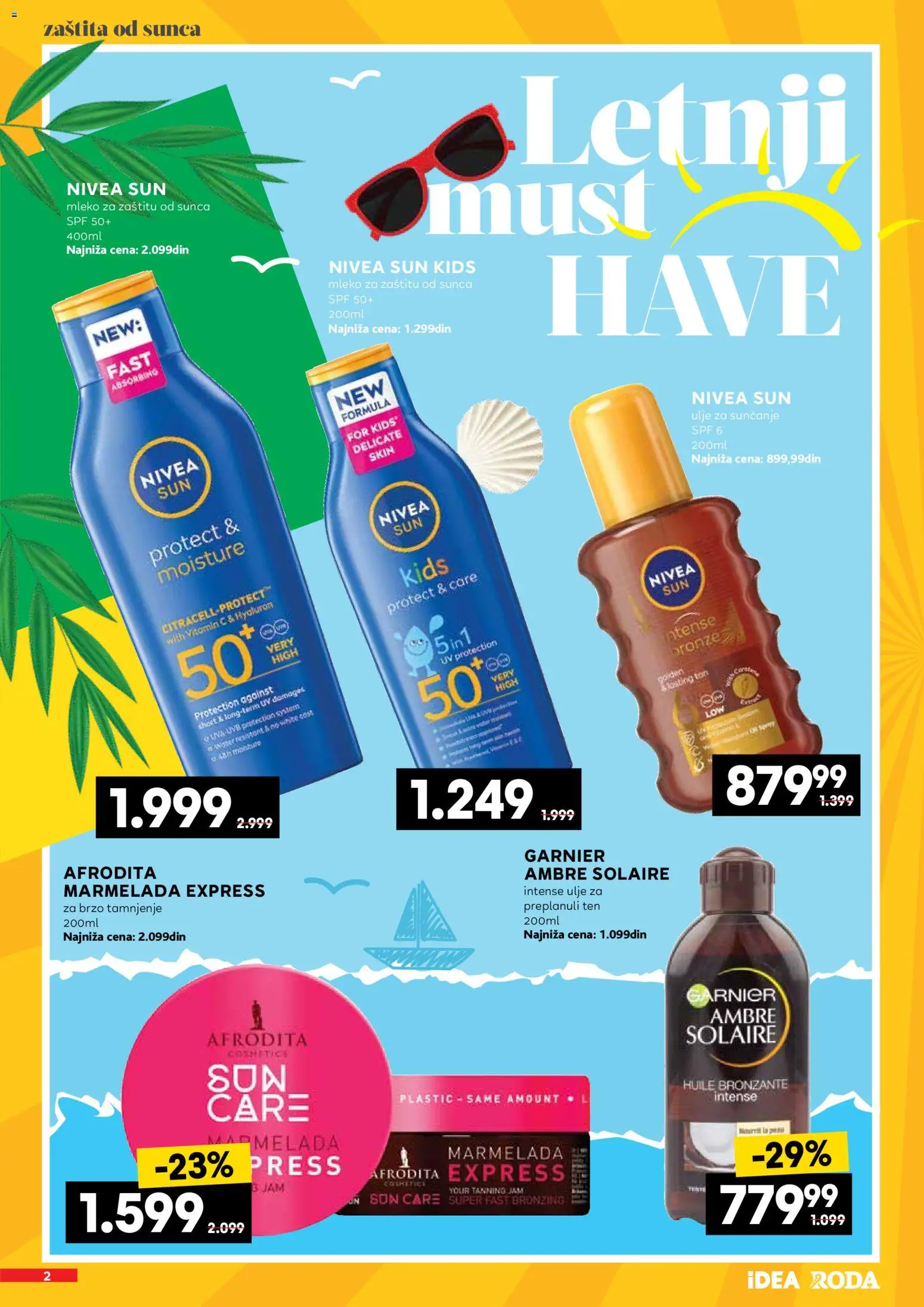 Idea katalog - važi od 11.06.2026 | Strana: 2 | Proizvode: Garnier, Nivea, Mleko, Ulje