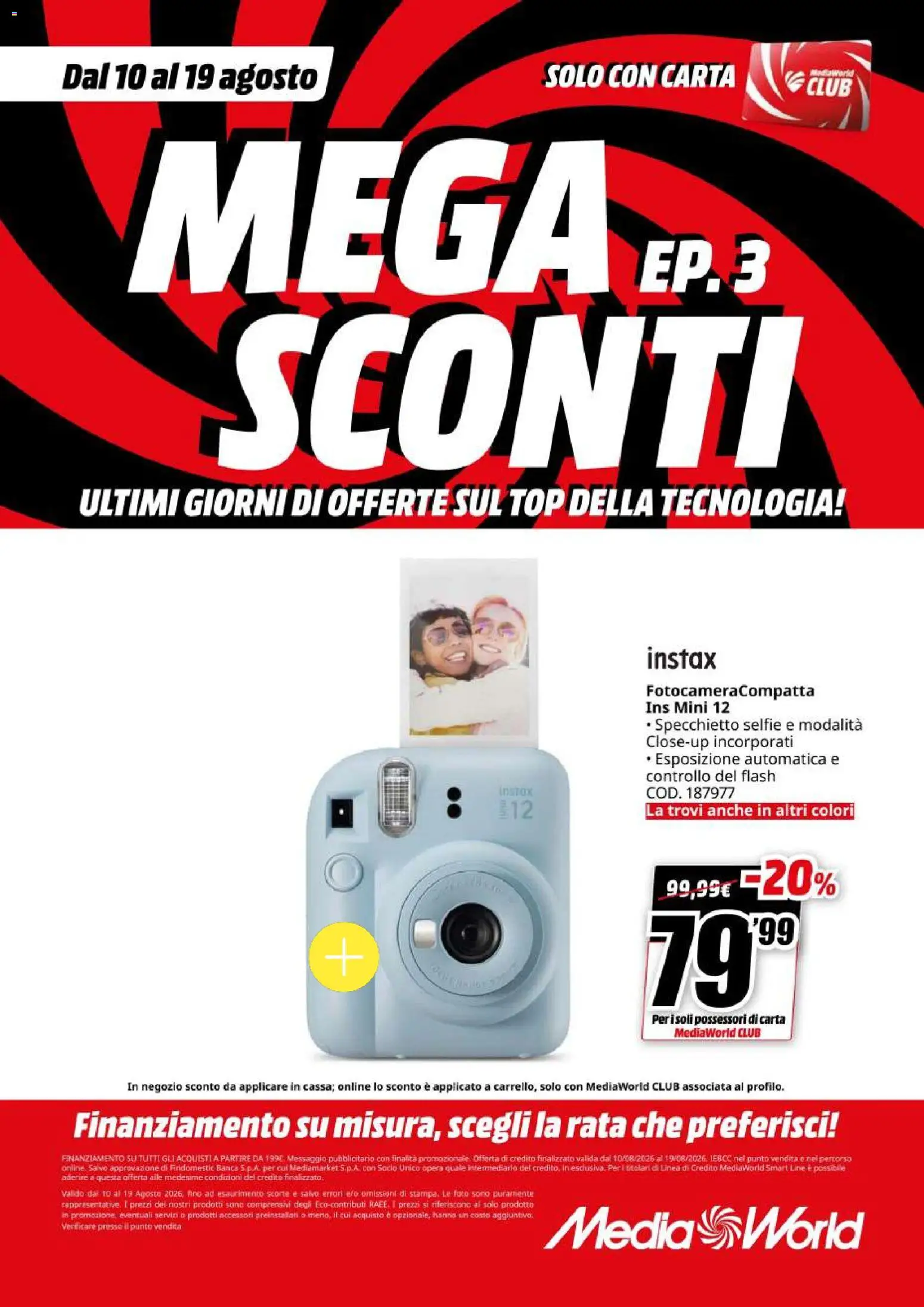 Volantino Media World del 10/08/2026 | Pagina: 34