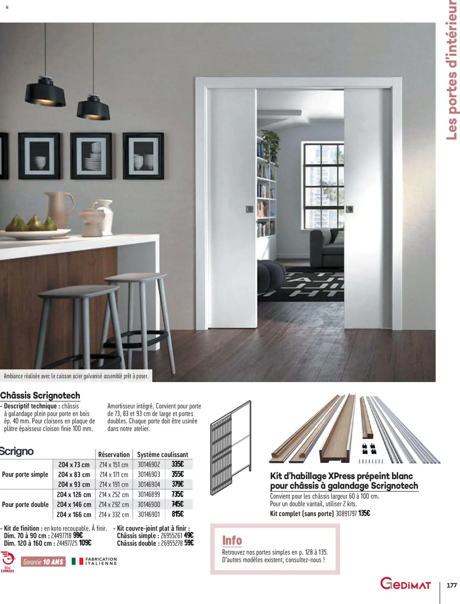 {H1} | Page: 177 | Produits: Plâtre, Porte, Portes