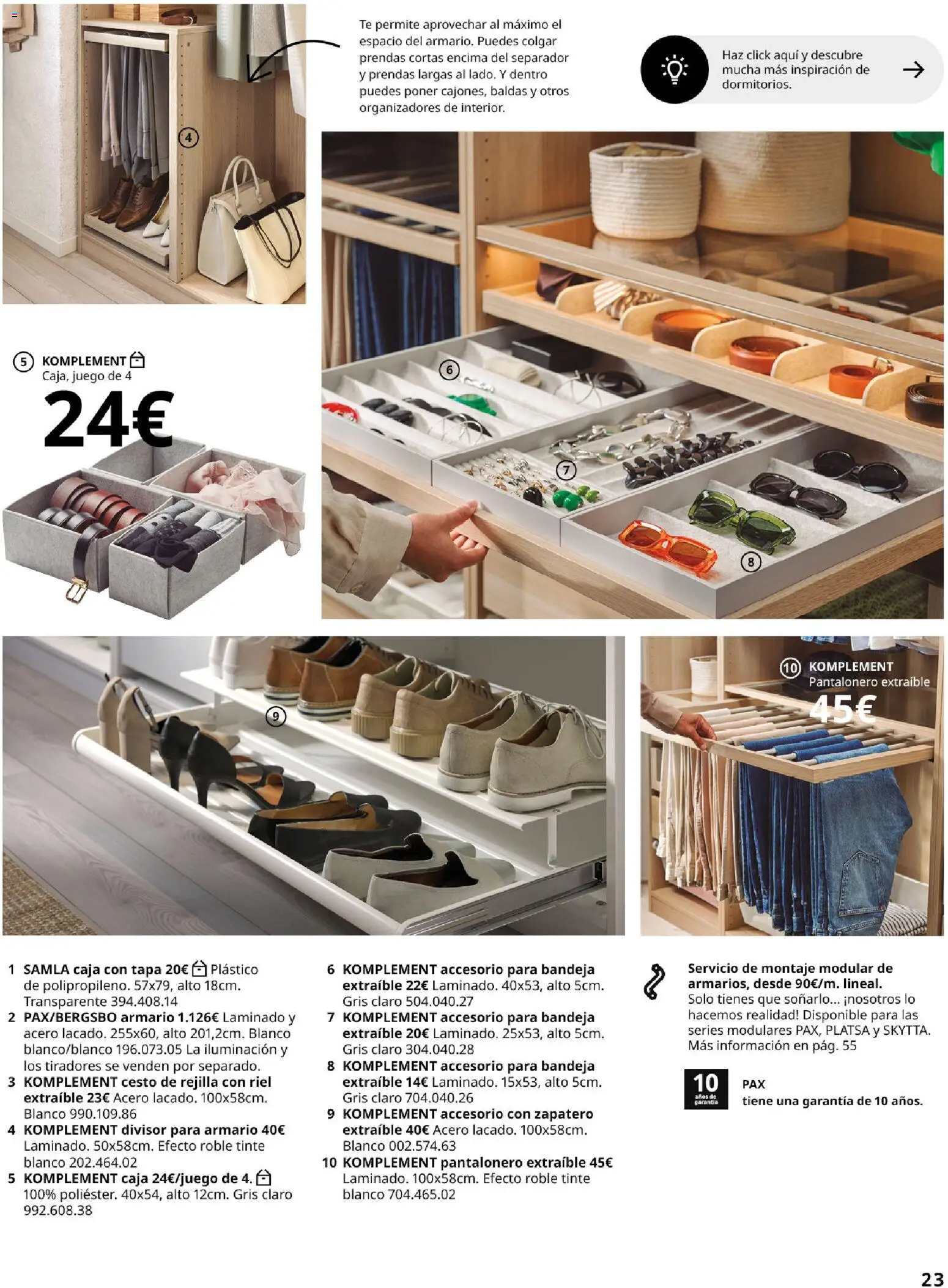 Catálogo IKEA Organización en el hogar │ válido desde el 15/01/2026 | Página: 23 | Productos: Tinte, Té, Zapatero, Caja
