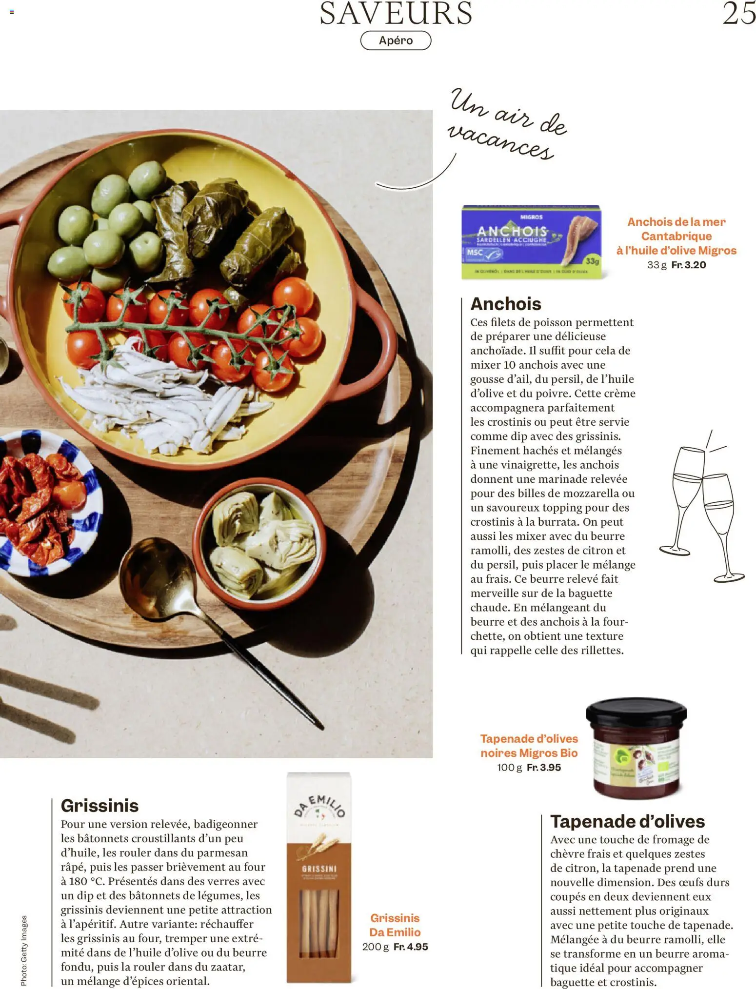 Migros aktionen Magazin FR – gültig ab 30.09.2026 | Seite: 25 | Produkte: Baguette, Sardellen, Mixer, Creme