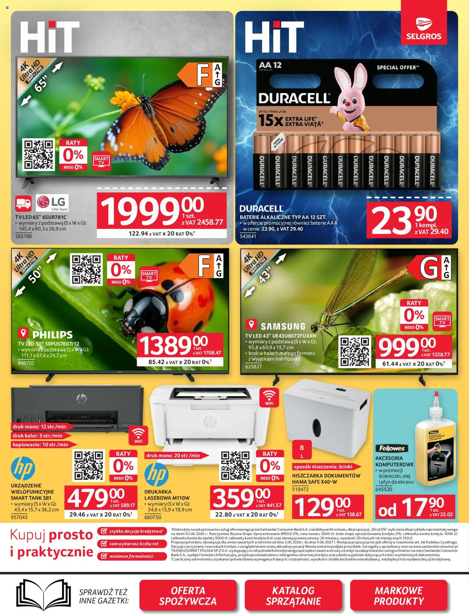 Selgros cash&carry gazetka - Oferta przemysłowa od 27.08.2026 | Strona: 13 | Produkty: Drukarka, Niszczarka, Baterie, Olej