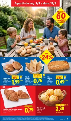 Pré-visualização Pão de Queijo, Cada unid. 18 g válido de 07/09/2026 | Página: 7