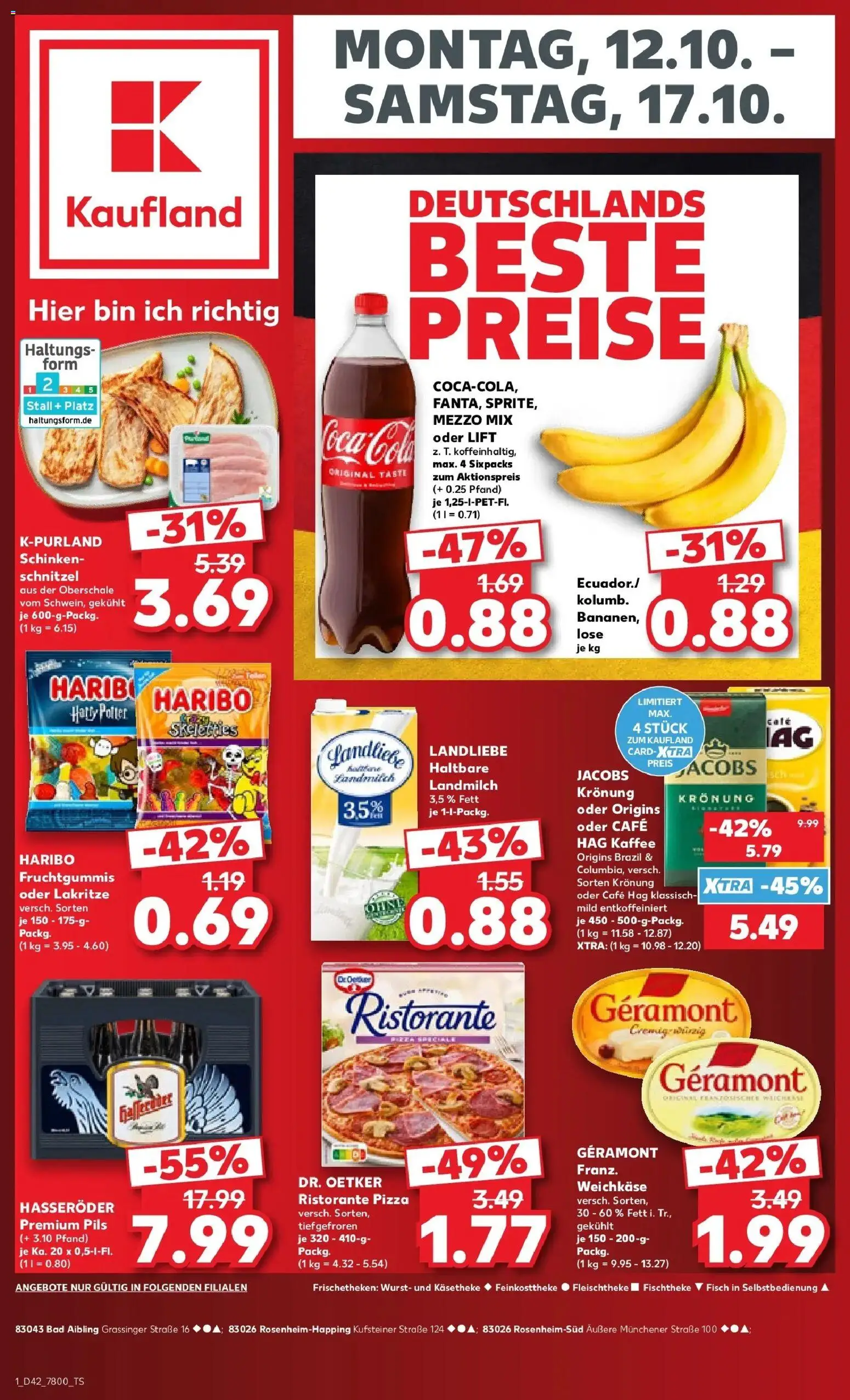 Prospekt Kaufland ab 12.10.2026 » Angebote Online zum Blättern | Seite: 5 | Produkte: Coca cola, Cola, Schinken, Pizza