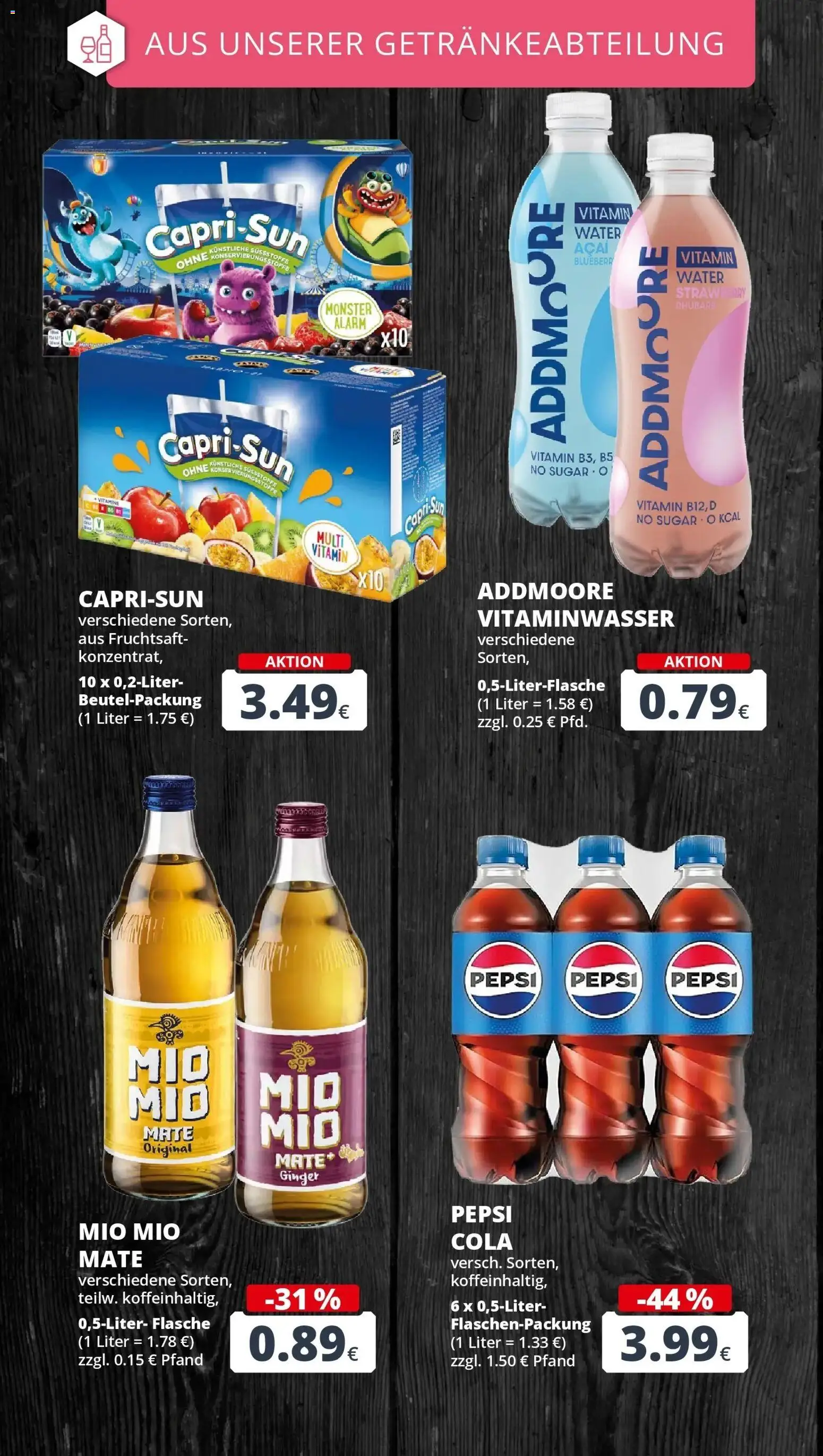 REWE Prospekt ab 19.10.2026 zum Blättern » Angebote | Seite: 23 | Produkte: Cola, Monster, Pepsi, Fruchtsaft