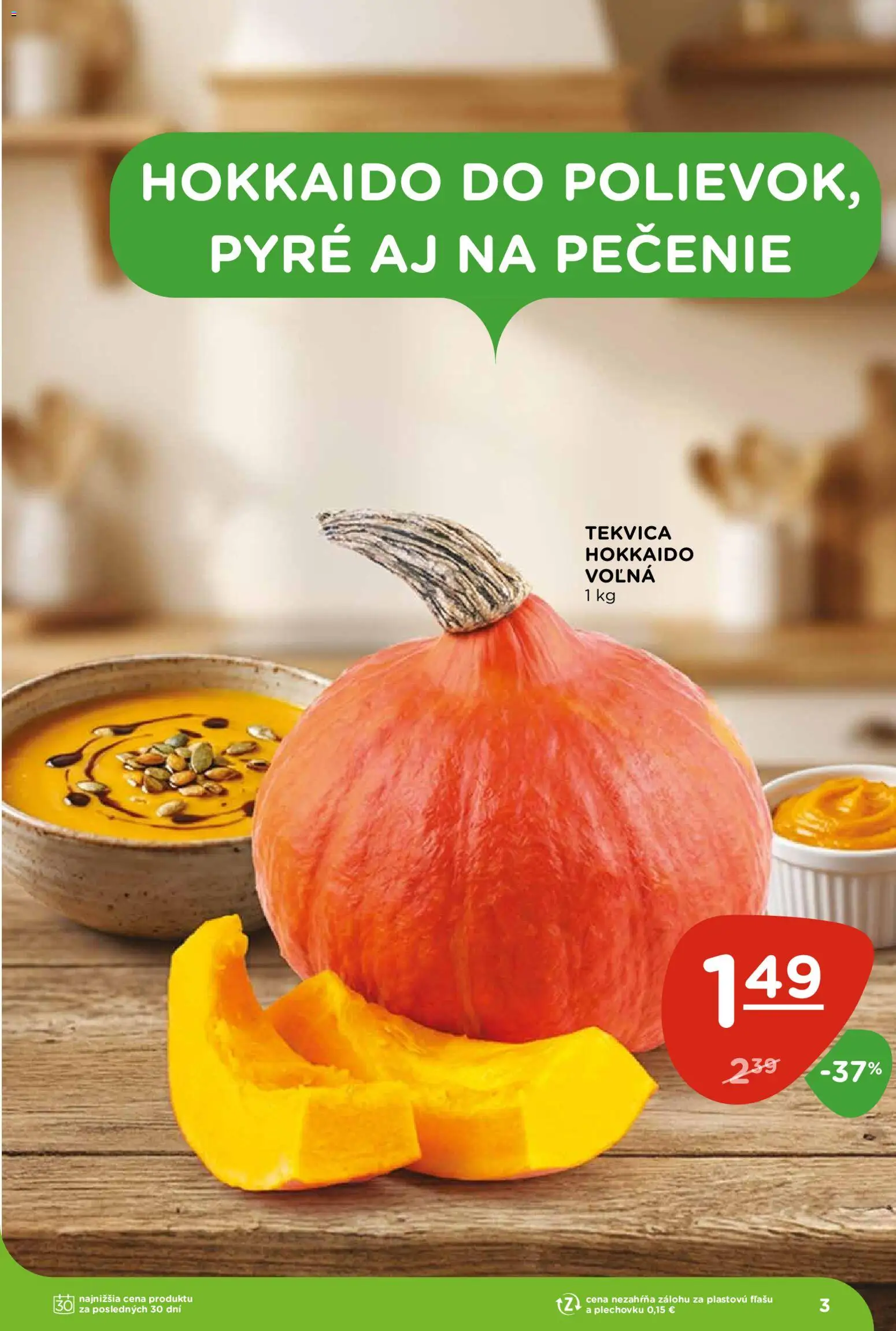 Nové Terno akcie – leták je platný od 13.08.2026 | Strana: 3 | Produkty: Tekvica Hokkaido, Tekvica