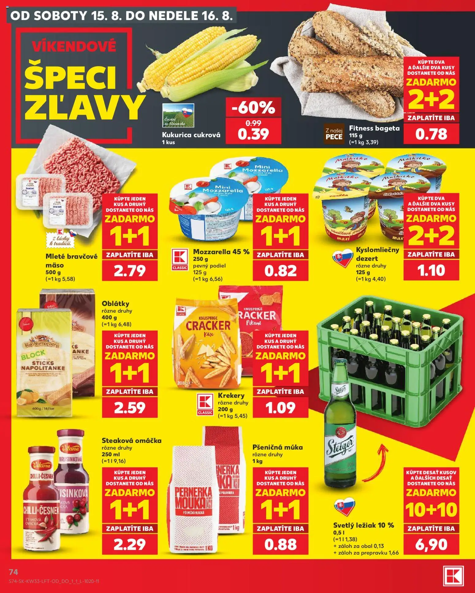 Nové Kaufland akcie – leták je platný od 13.08.2026 | Strana: 74