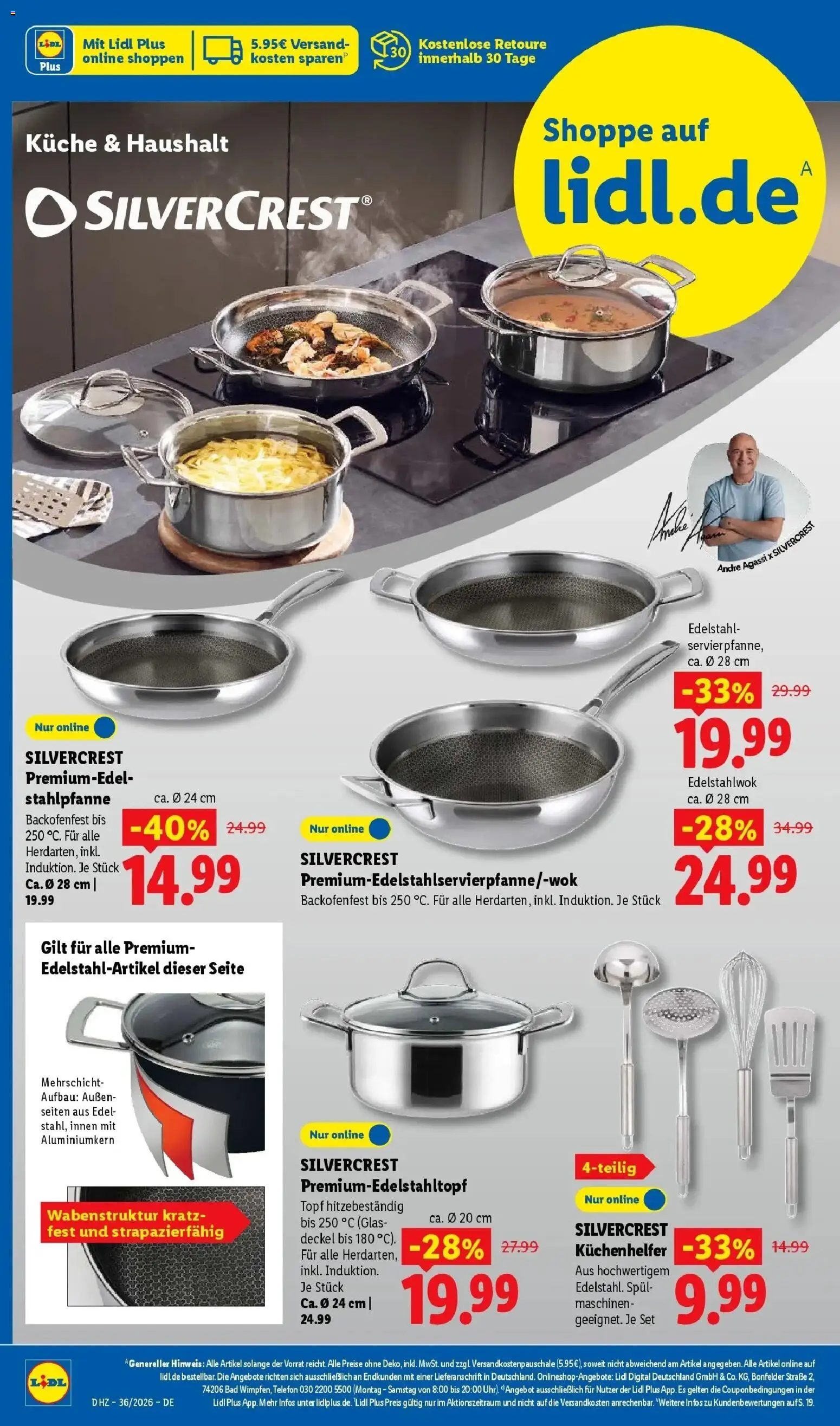 Lidl Prospekt Wahlstedt (ab 31.08.2026) zum Blättern » Angebote | Seite: 10 | Produkte: Bad, Küche, Wok, Telefon