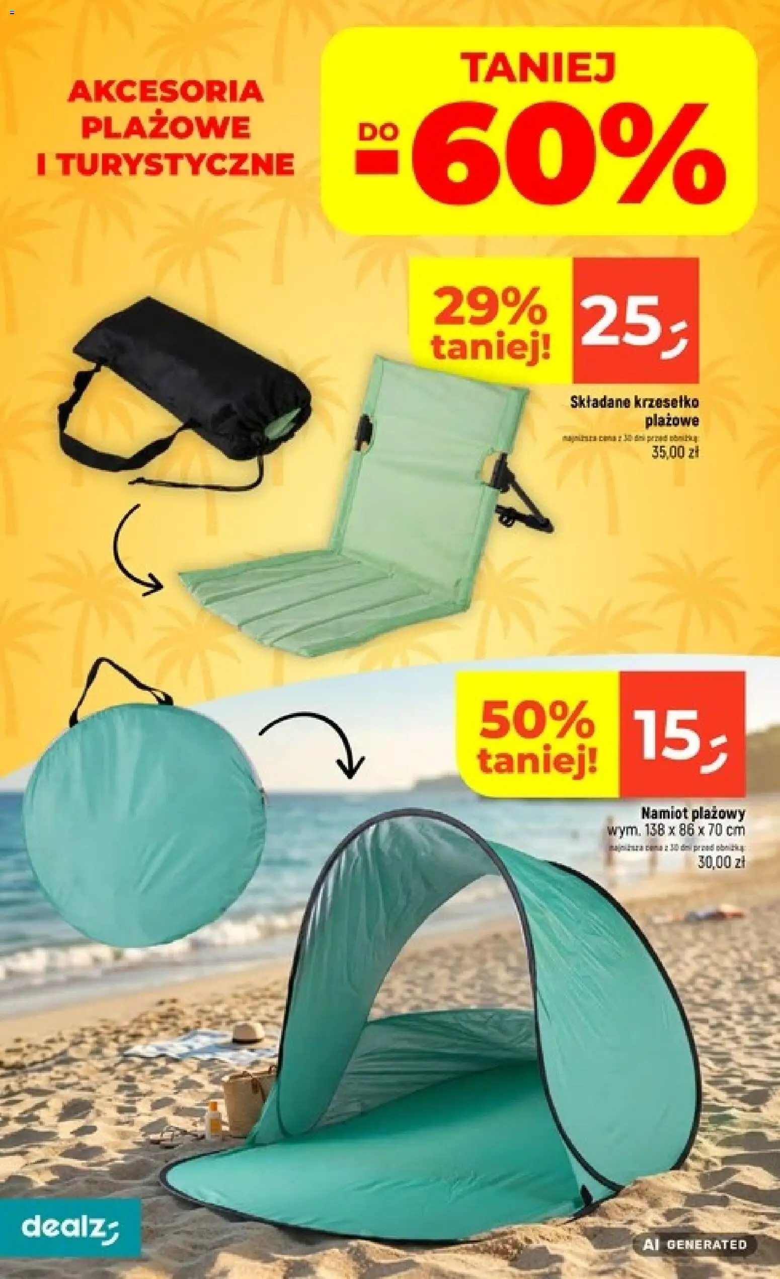 Dealz gazetka od 23.07.2026 | Strona: 34 | Produkty: Namiot plażowy