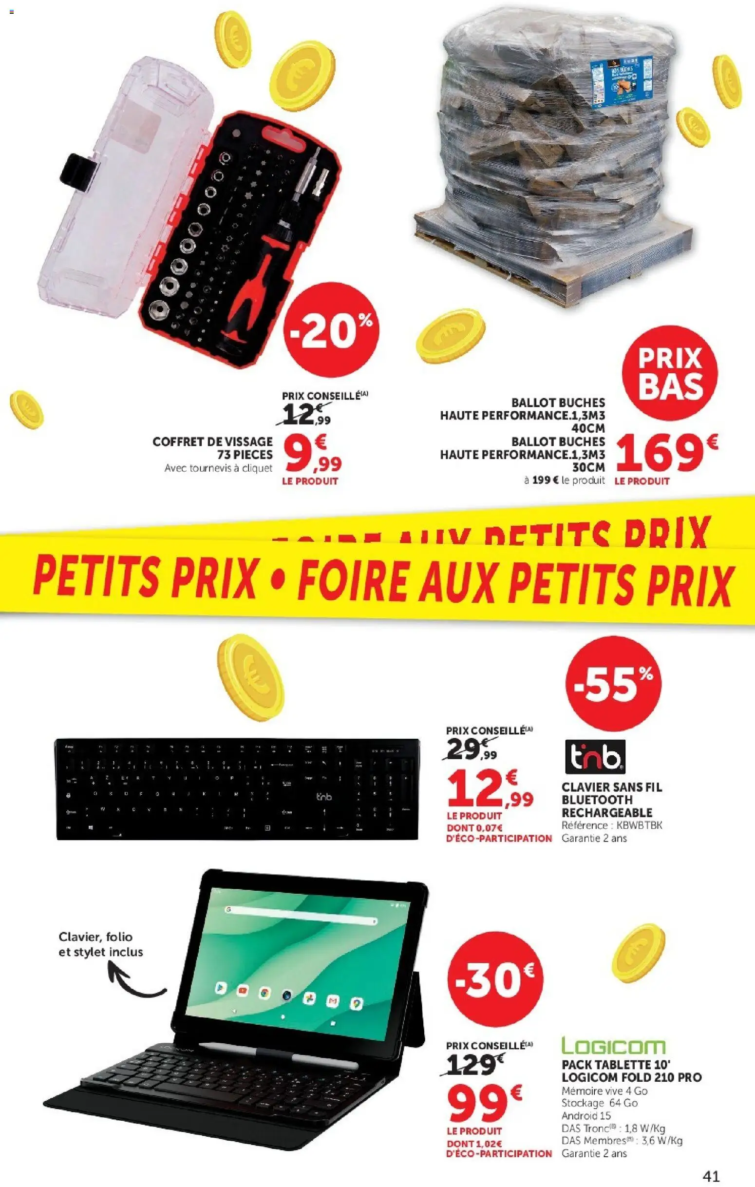 {H1} | Page: 41 | Produits: Tablette, Clavier, Tournevis, Stylet