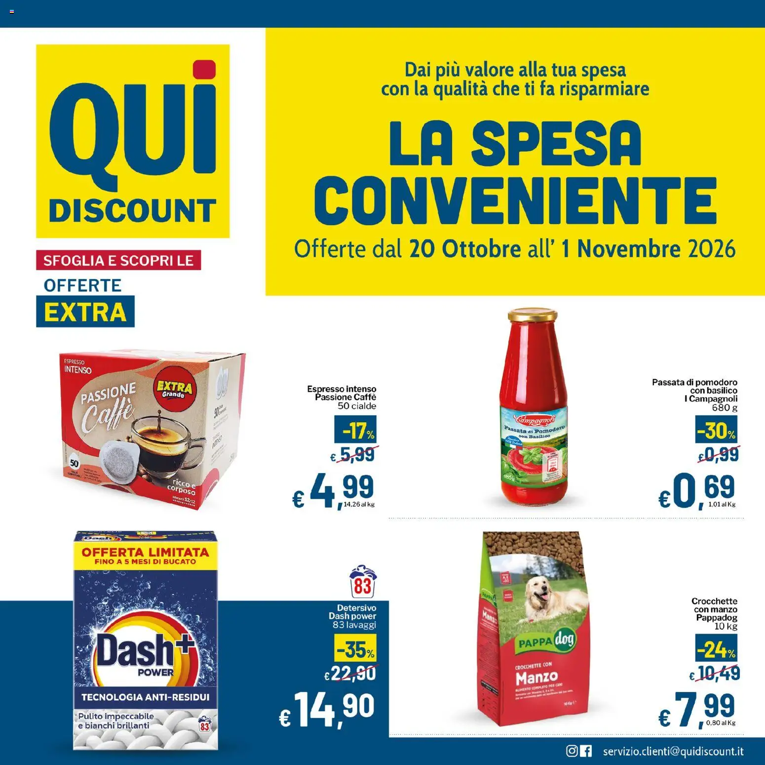Qui Discount Martedì 20 Ottobre