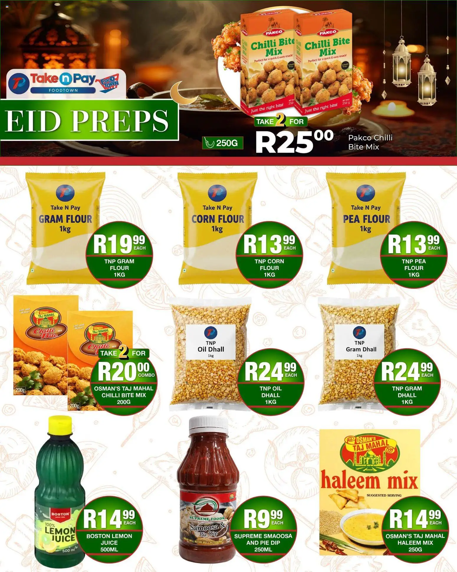 New Take n Pay catalogue – valid from 09.03.2026 | Page: 11 | Products: Flour, Oil, Lemon, Pea