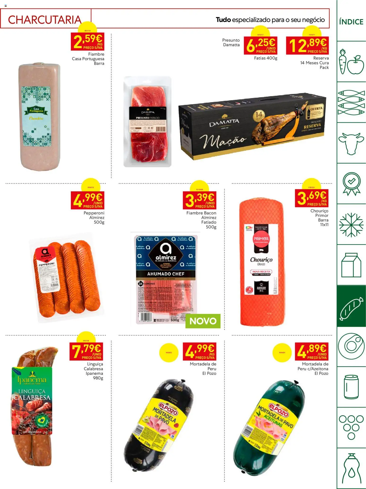 Recheio Horeca Madeira │ válido de 21/07/2026 | Página: 17 | Produtos: Mortadela, Peru, Primer, Chouriço